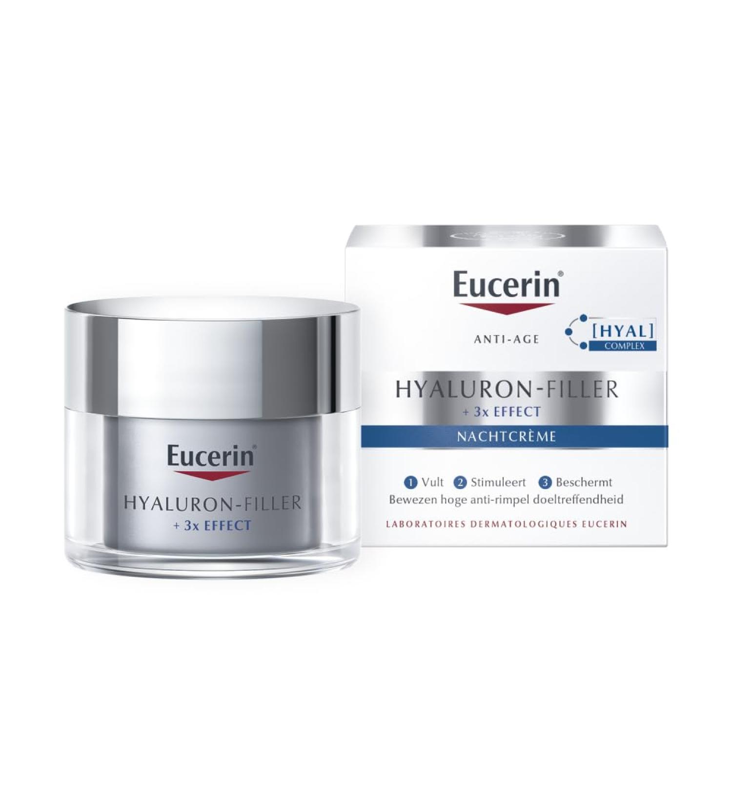 EUCERIN Hyaluron-Filler+ 3 x Effect Night Cream 50 ml - Buy Online on GoSupps.com