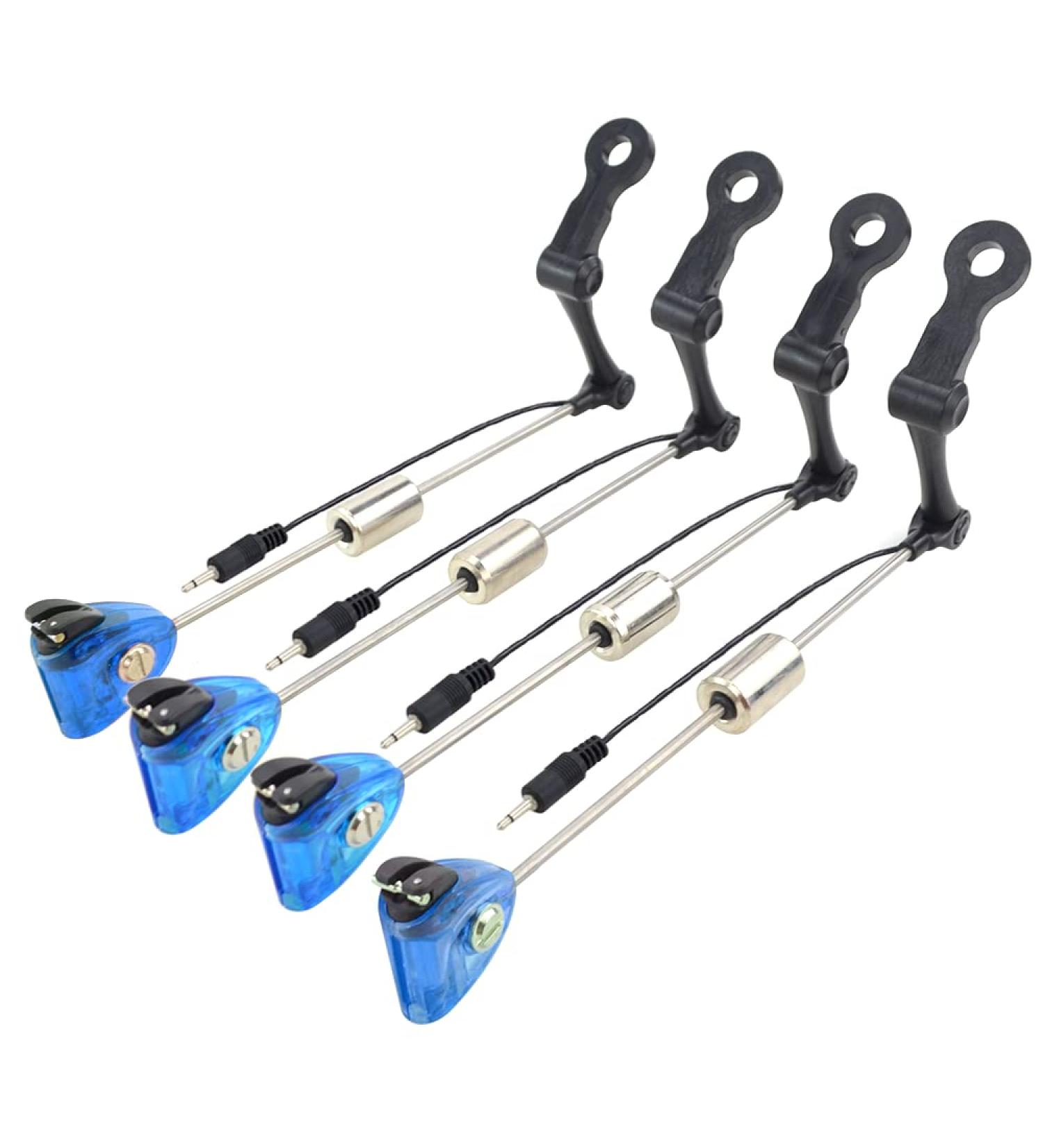 Hirisi Tackle 4x Fishing Swingers Illuminated Bite Indicators for Carp Fishing (4 Pack) Blue Best International Shipping - Buy Online on GoSupps.com