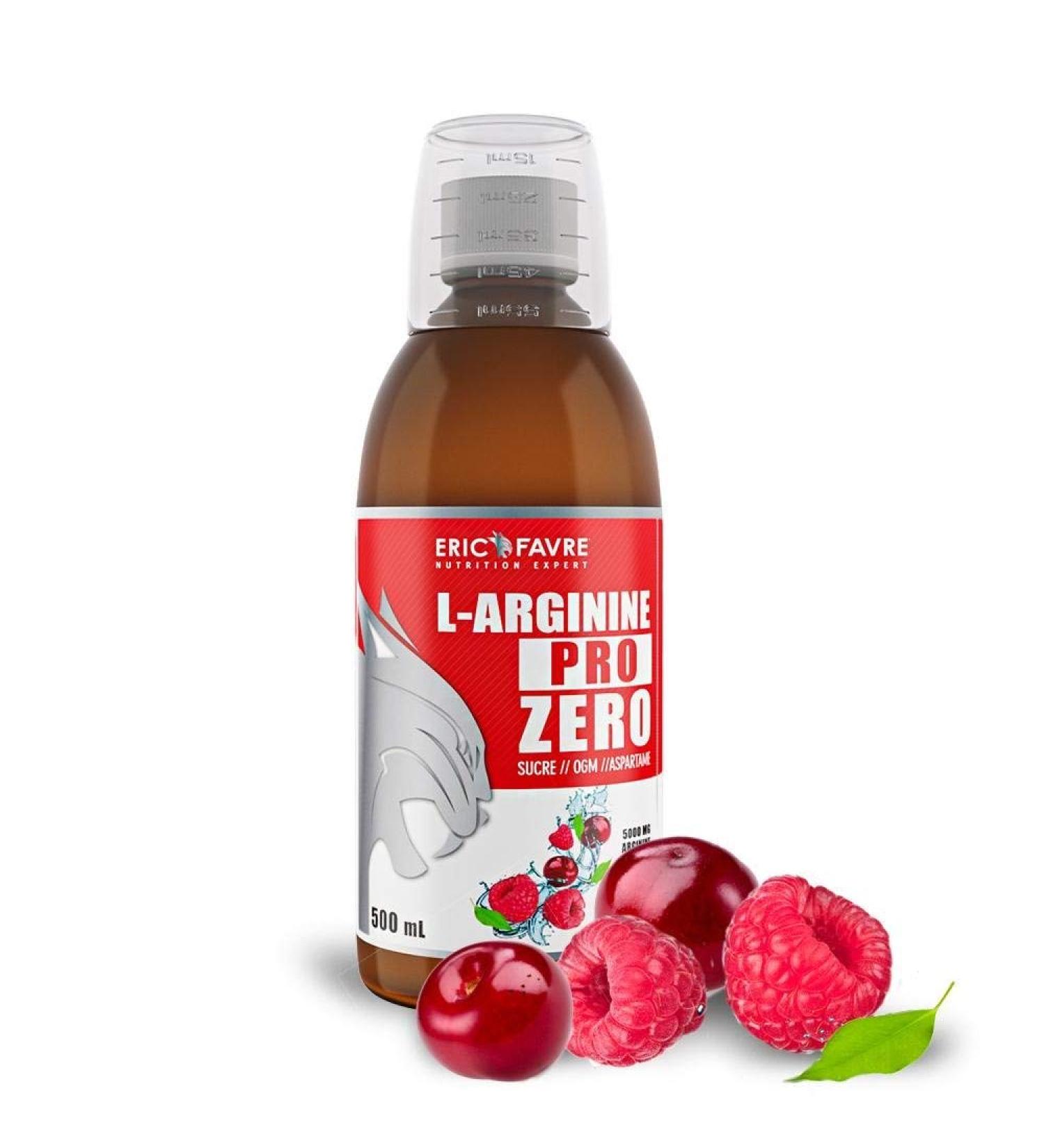 L-Arginine Pro Zero Arginine Body Building Liquid Vegan 500 ml L-Arginine 100% Pure Intense Efforts and Recovery French Eric Favre Laboratory Red Fruits - Buy Online on GoSupps.com