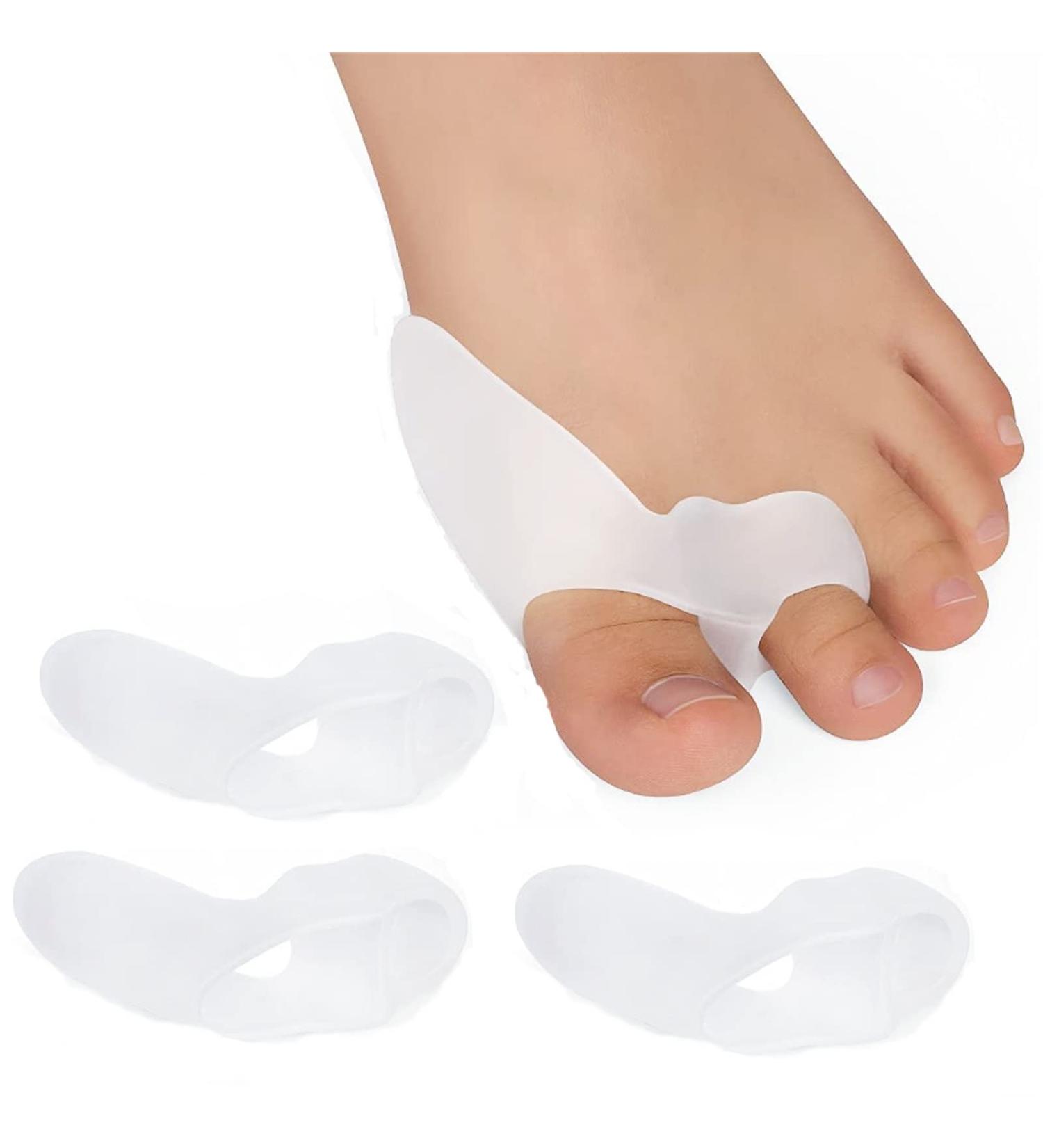 4x Toe Spreader & Separator - Soft Silicone Hallux Valgus Correction | International Shipping - Buy Online on GoSupps.com