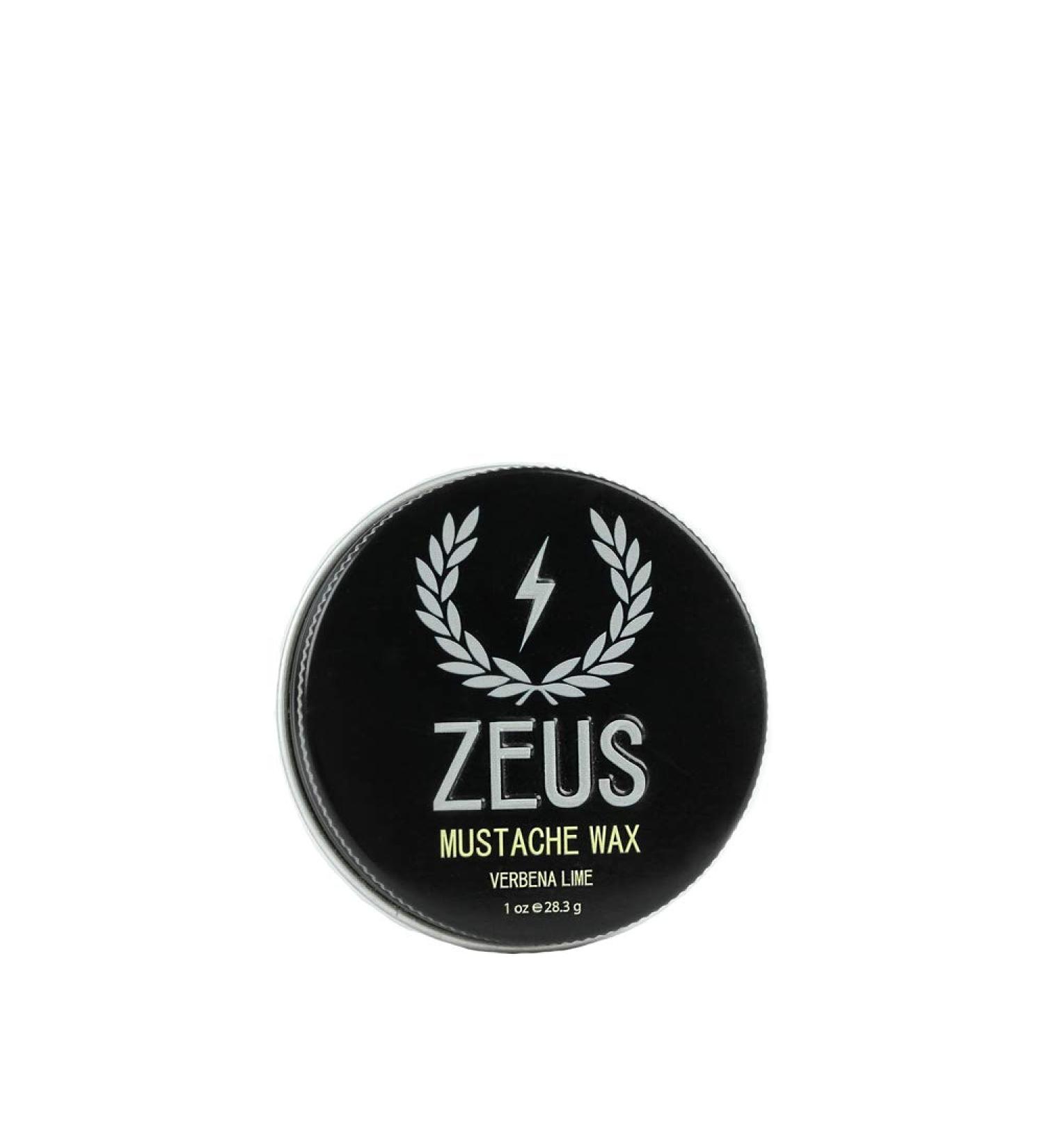 ZEUS 1oz Light Hold Mustache Wax - USA Made, Natural Shine, Moisturizing Beard Care - 1 Ounce - Buy Online on GoSupps.com