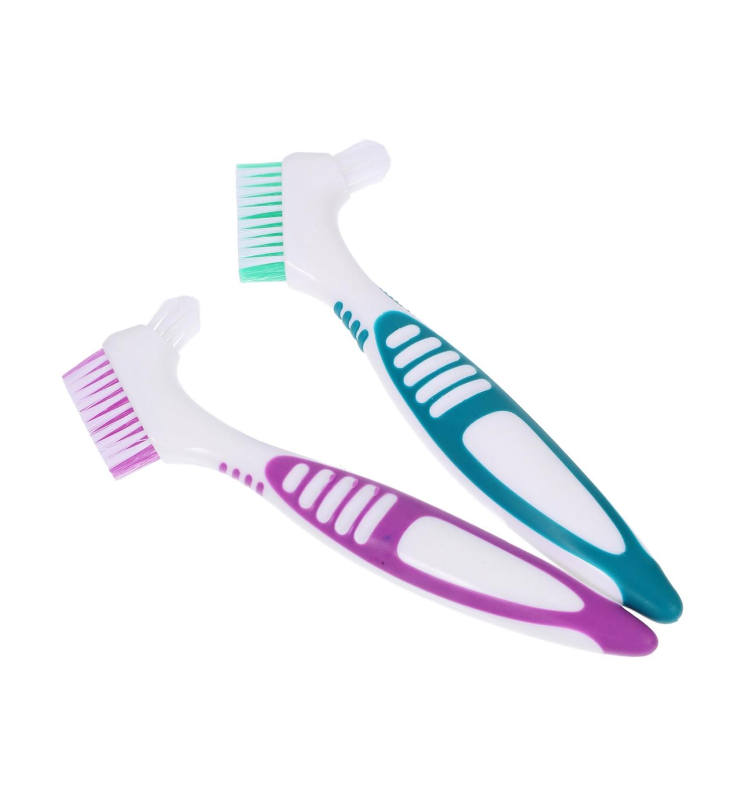 Buy Bcoath 2-Piece Dual-Sided Cleaning Brush for Prostheses & Braces | Best Toothbrush for Effective Cleaning - Buy Online on GoSupps.com