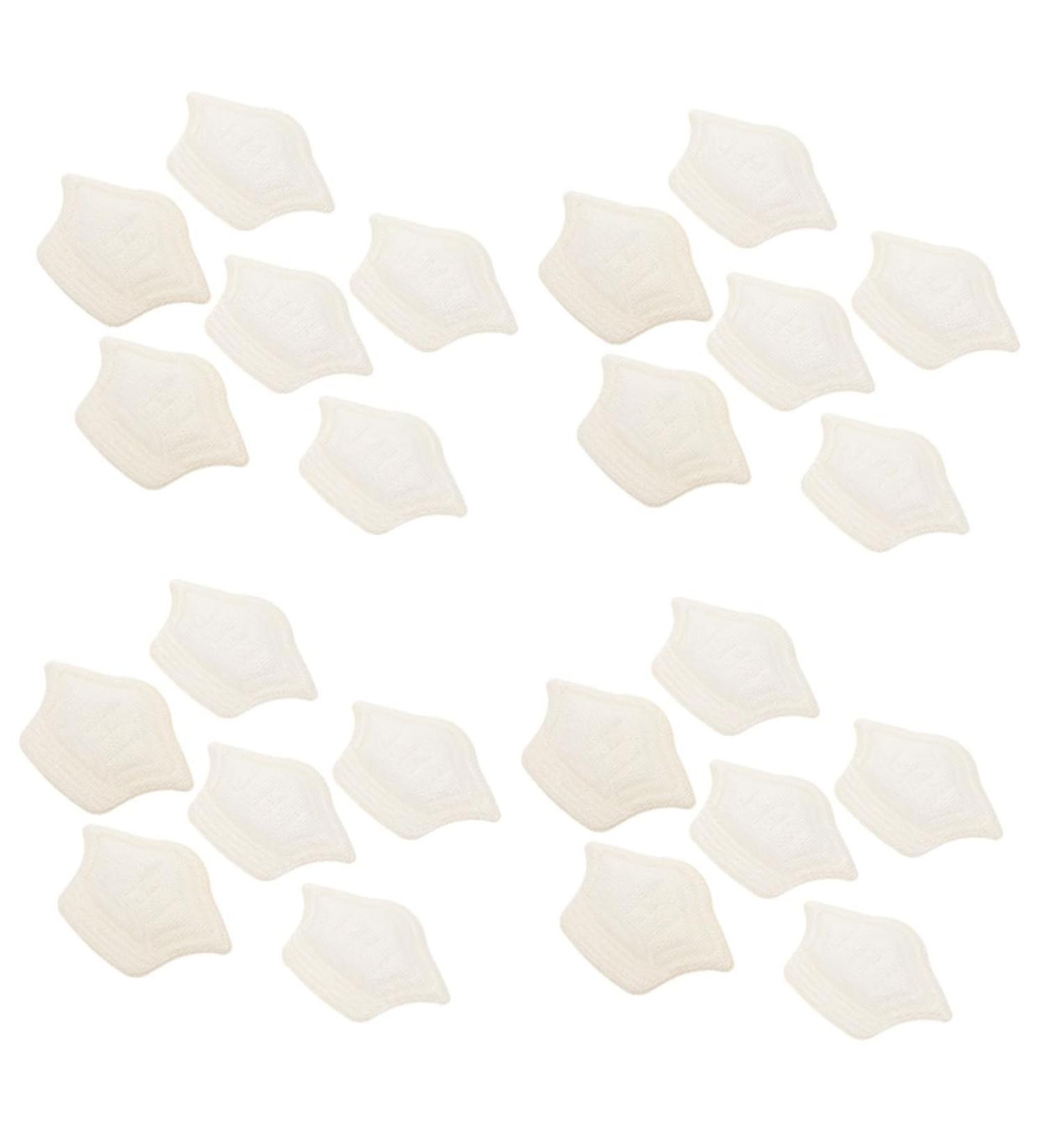 FOMIYES 12 Pairs Cuttable Non-Slip Heel Pads - Abrasion-Proof Insoles for Women - Bunion & Shoe Protector Sponge White - Buy Online on GoSupps.com