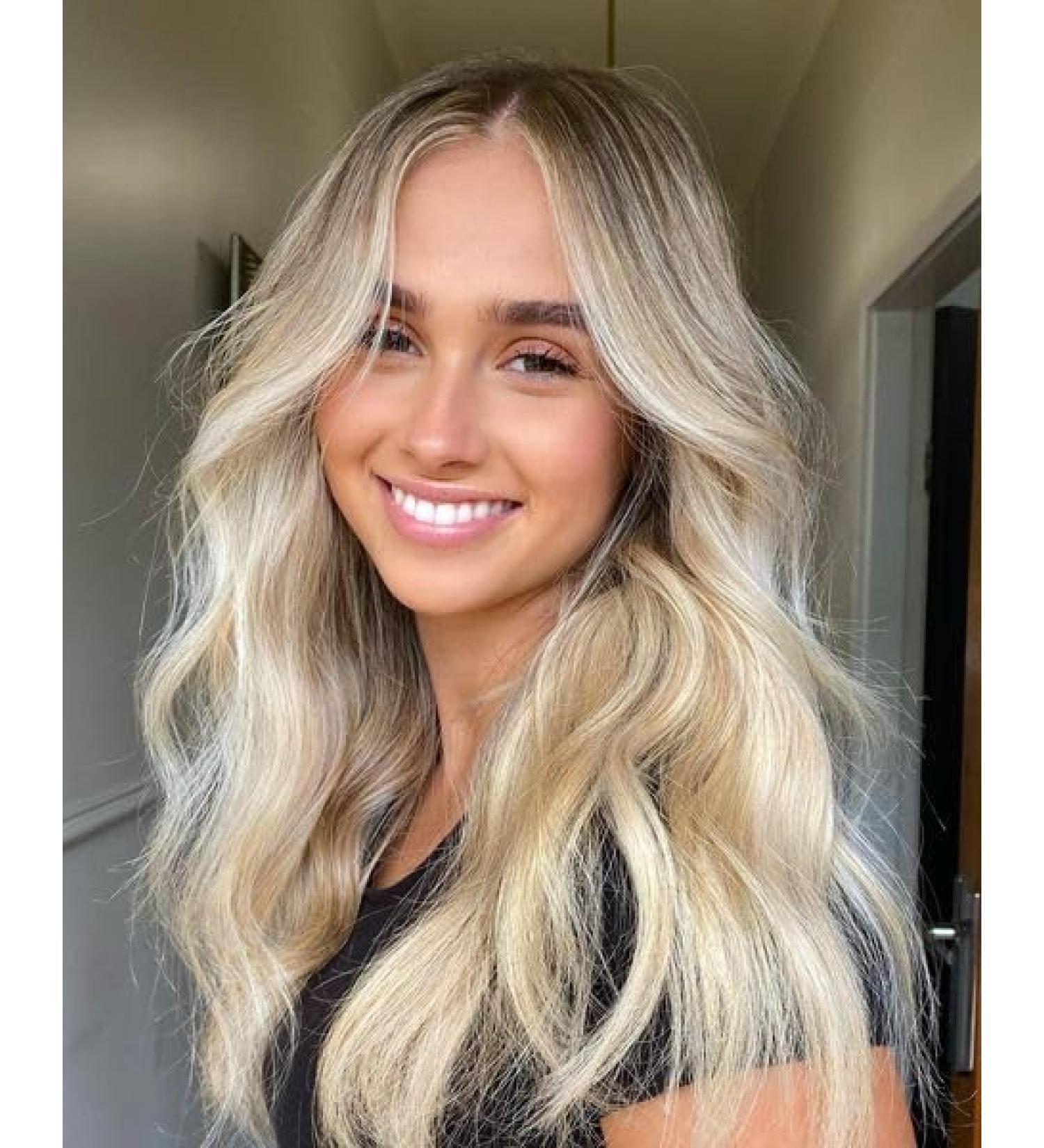 BLONDE UNICORN Ash Blonde Lace Front Wig | Long Wavy Synthetic Wig for Women - Buy Online on GoSupps.com