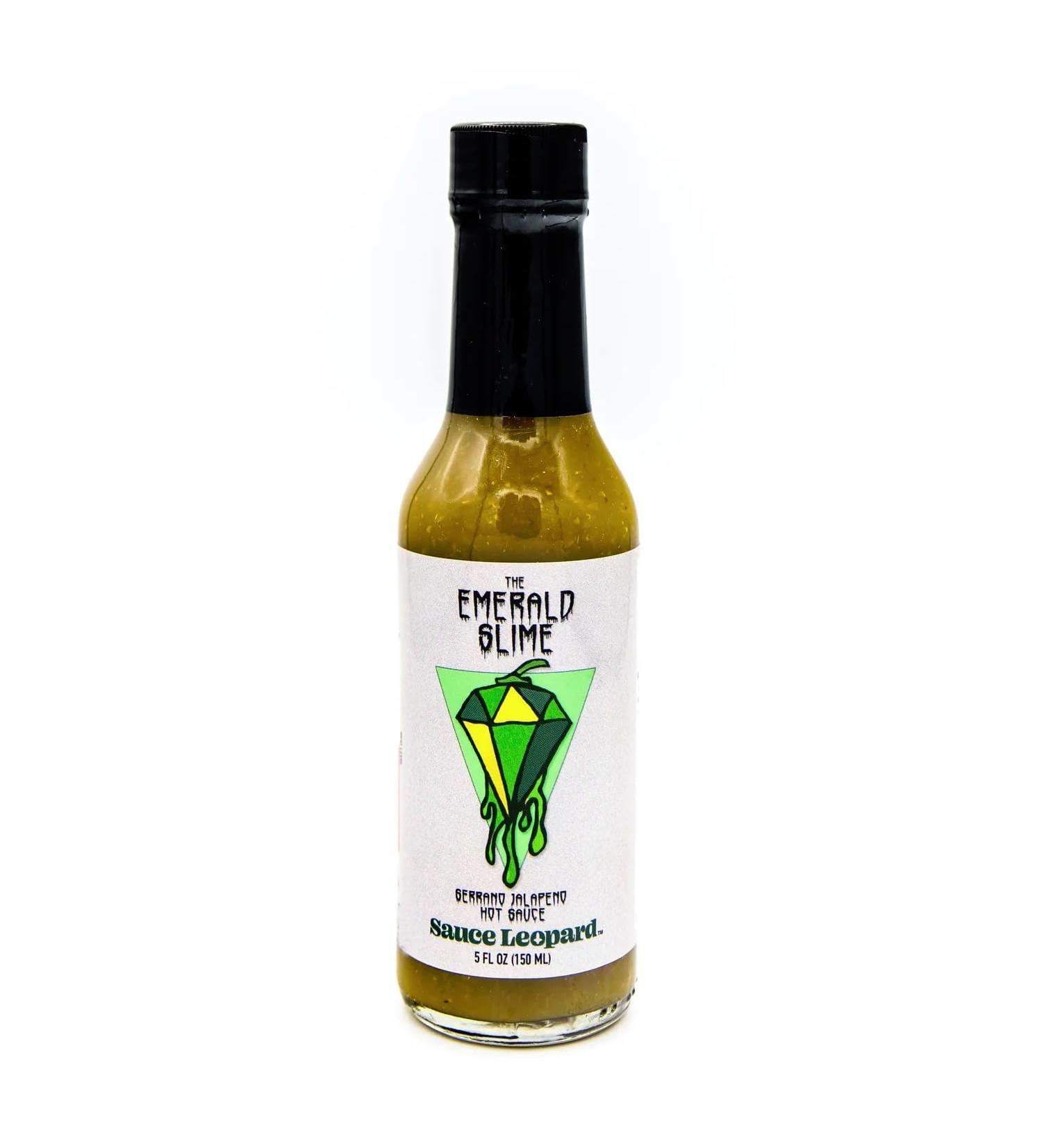 Sauce Leopard The Emerald Slime Serrano Jalapeno Mild Chilli Pepper Sauce All Natural Vegetarian 150ml