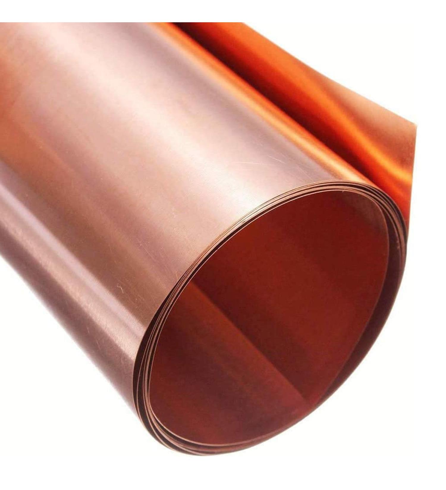 LSCAILIAO Copper Metal Sheet - Pure Cu Foil Roll for Renovation Processing Length 2m Thickness 0.8mm width 50mm - Buy Online on GoSupps.com