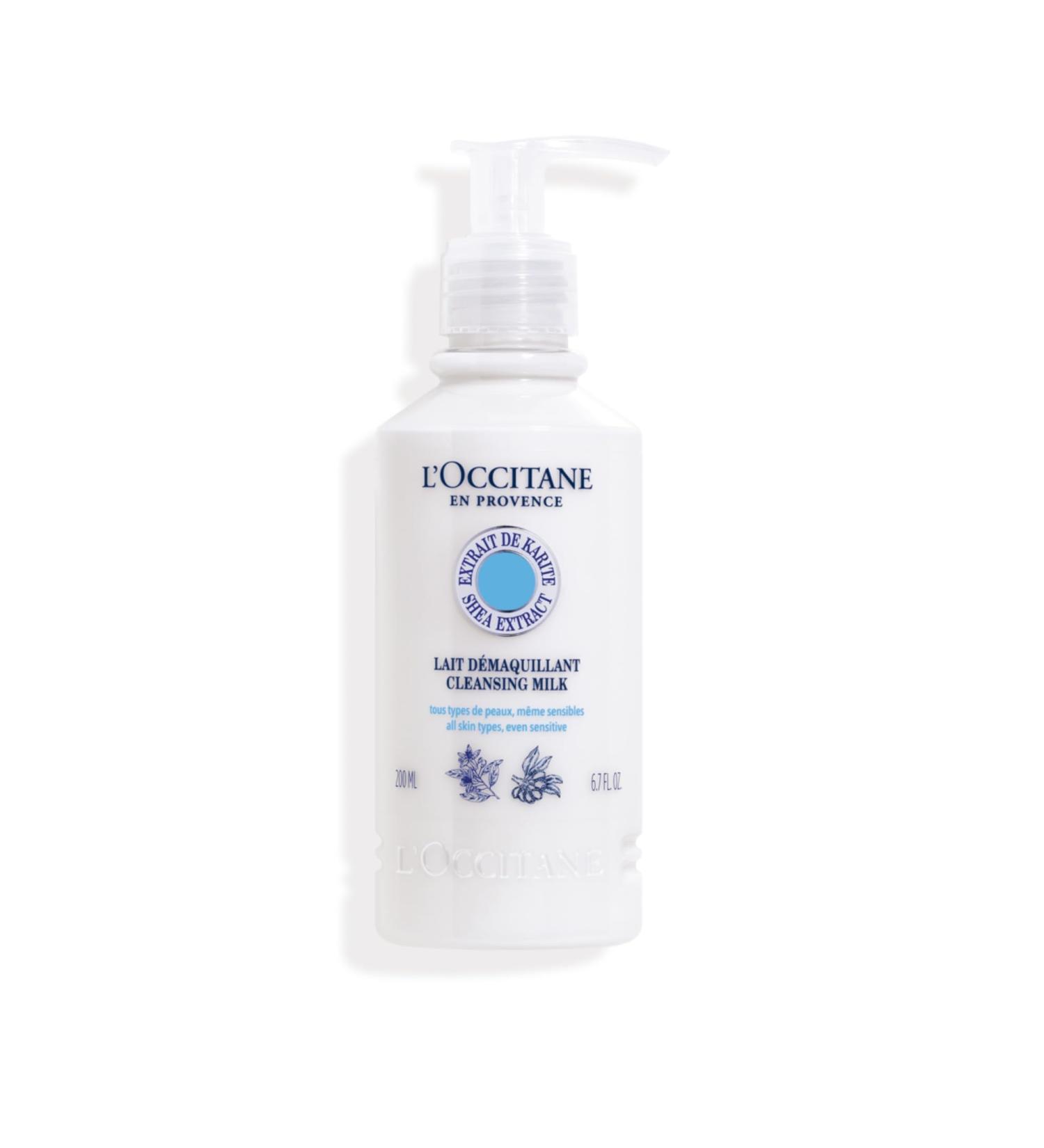 L'OCCITANE Shea Butter Cleansing Milk 200ml | Enriched with Shea Butter | Vegan & 99% Readily Biodegradable | Clean & Premium Beauty Cleanser for All Skin Types - Buy Online on GoSupps.com