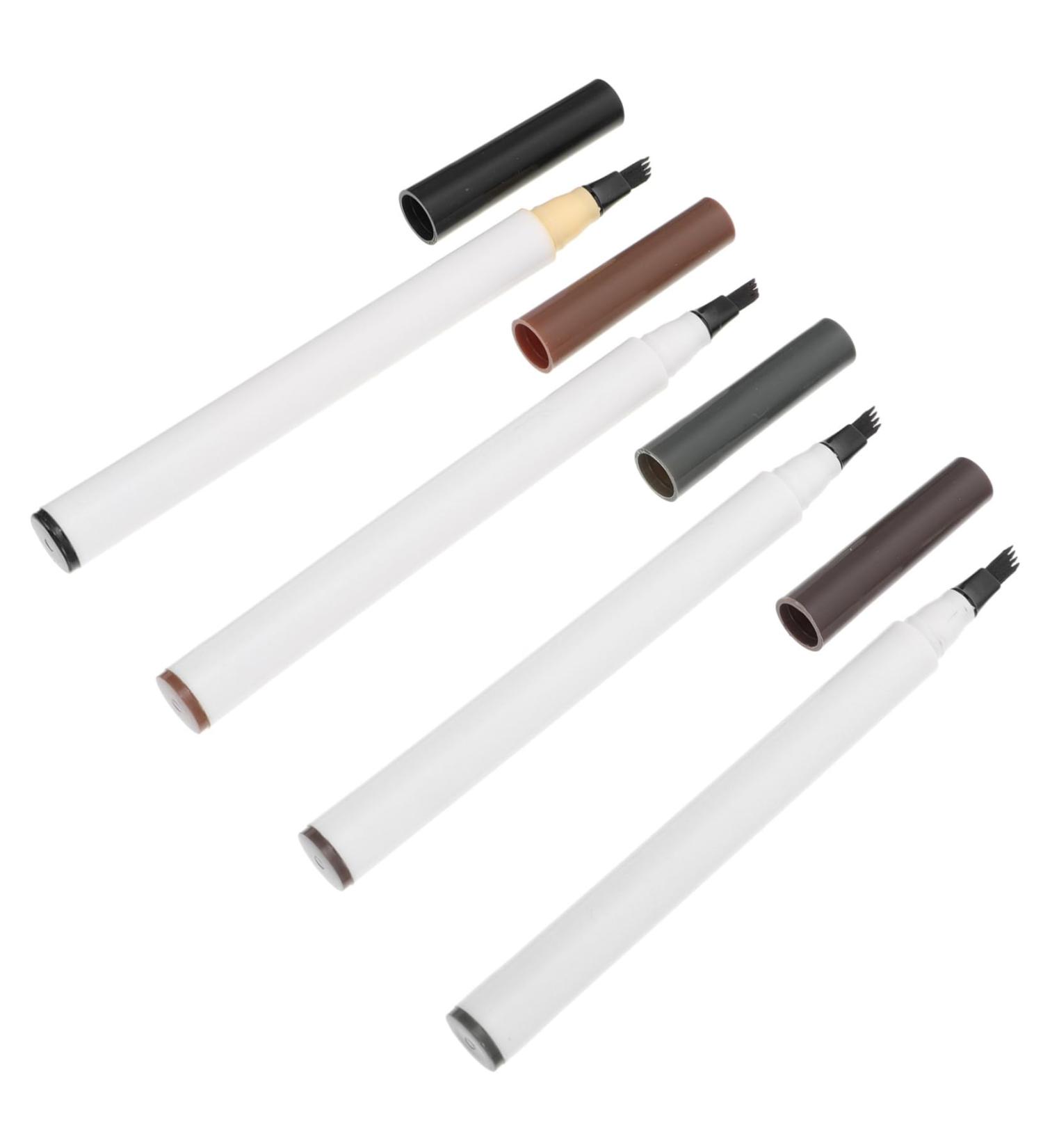 VINTORKY 4pcs Four Forked Eyebrow Pencil Eye Makeup Pencil Finger Holder Protector Travel Makeups Abs - Buy Online on GoSupps.com