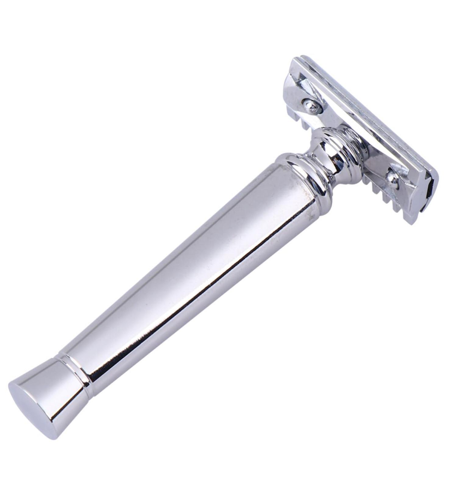 Fomiyes Rasuradora de Barba Para Hombres Wood Razing Razor Trazier Razor Razor Razor Razor Razor Razor Father's Day Gift Silver Silver 1 piece (1 Pack)