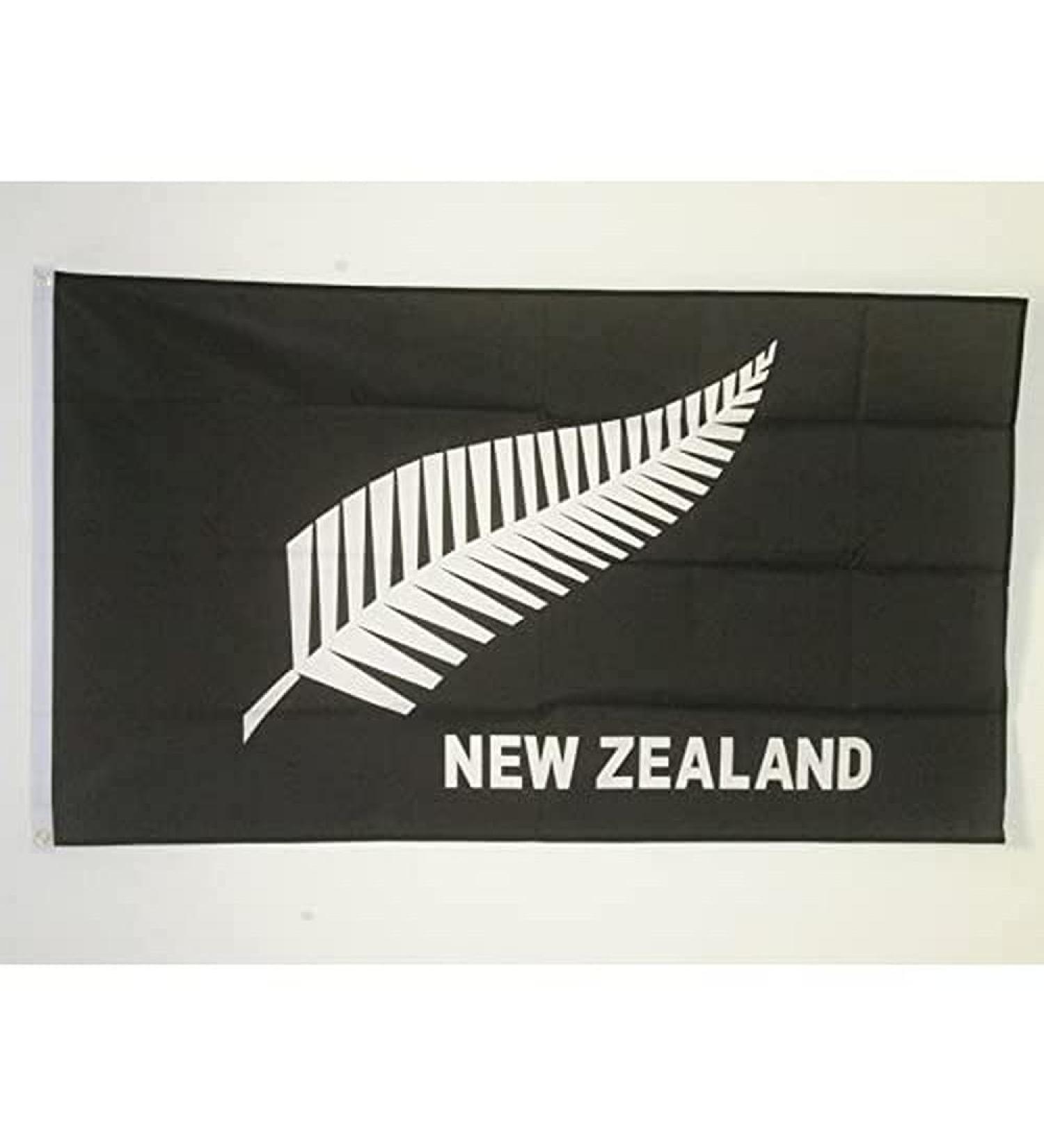 AZ FLAG Flag NEW ZEALAND All Black 150x90cm - NEW ZEALAND flag 90 x 150 cm - flags Top Quality