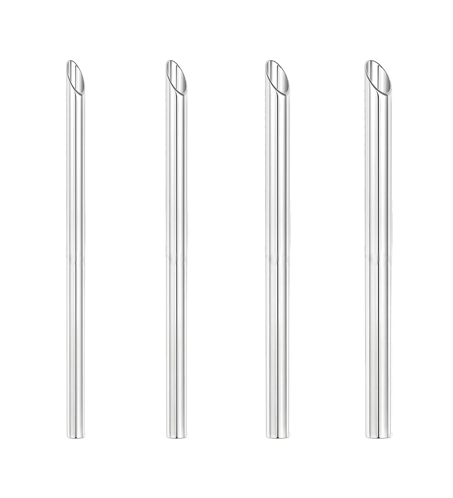 Piercing Needles Receiving Tubes for Piercing Needles Stainless Steel Body Jewelry Piercing Receiver Needles for Nose Septum Ear Belly Cartilage Daith Piercing Suppliers (7mm 8mm 9mm 10mm) Receiving Tubes 7/8/9/10mm