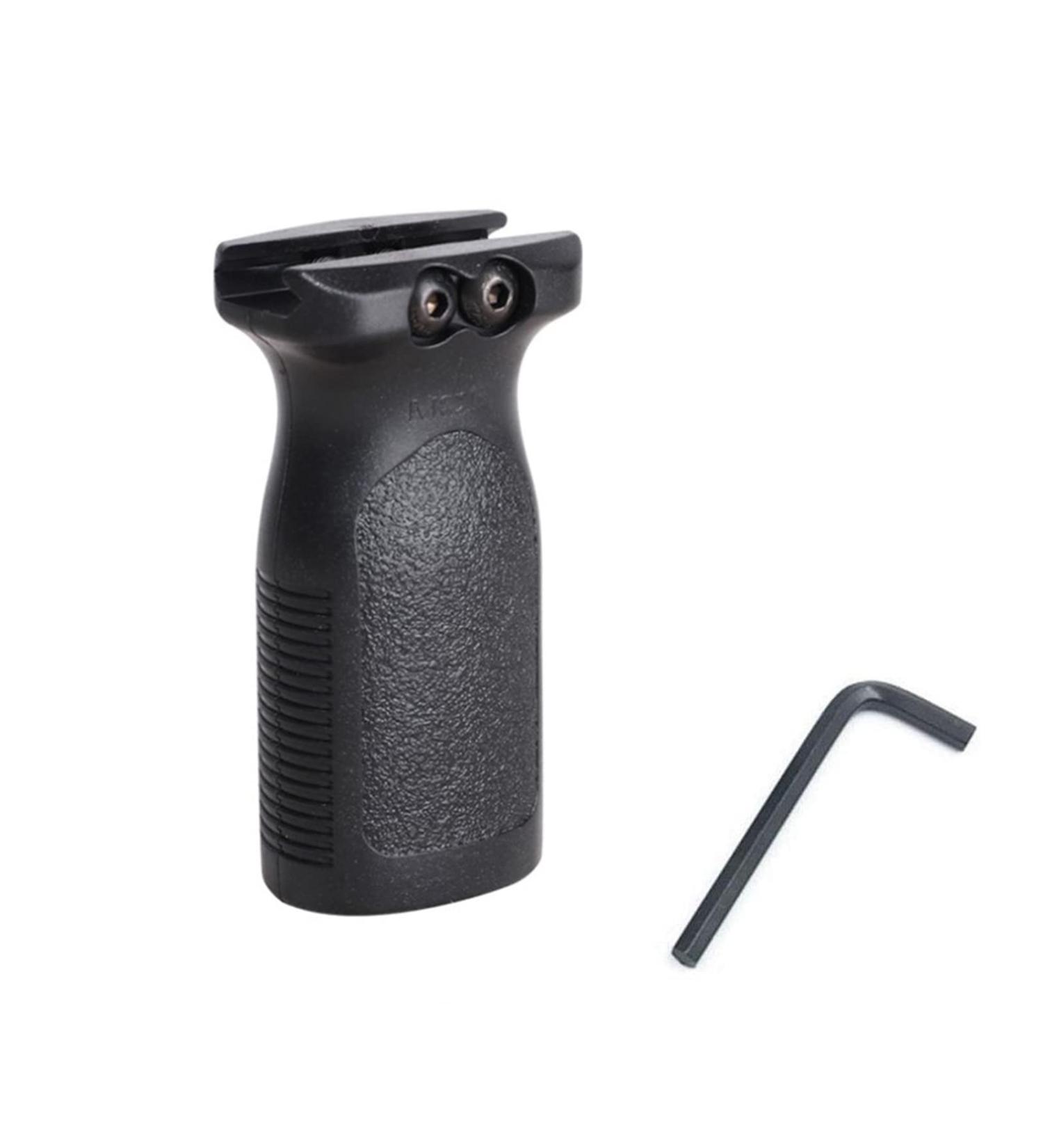 Janwien Vertical Handle | Ergonomic Angled Water Bomb Accessories for 20mm Picatinny Rail - Black Nylon AFG1 Handle - Buy Online on GoSupps.com