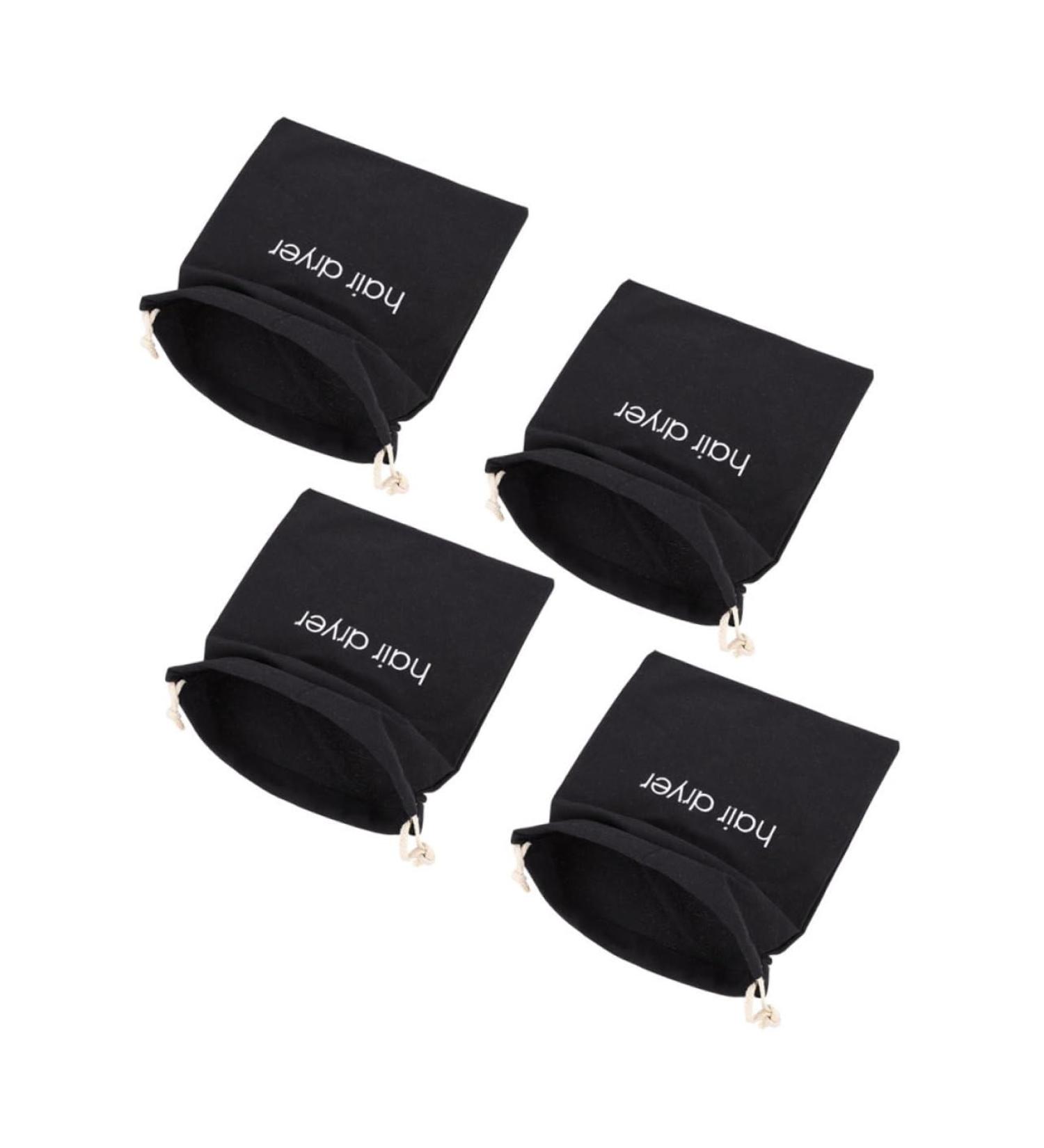 VINTORKY 4pcs Hair Dryer Storage Bag Travel Cosmetics Bag Hotel Hair Dryer Bag Blow Dryer Bag Fabric Black - Buy Online on GoSupps.com
