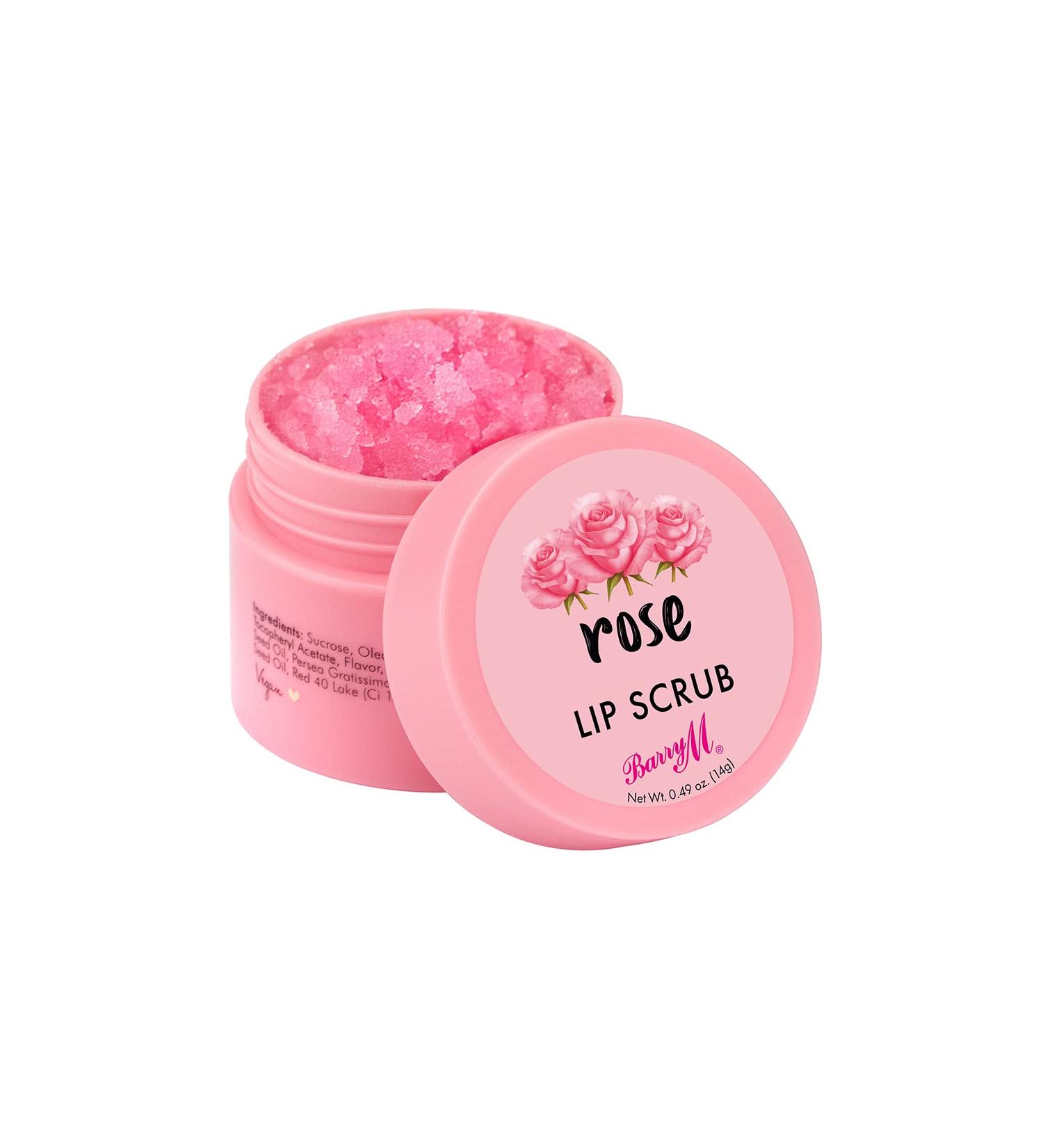 Barry M Exfoliating Lip Scrub Treatment - Rose Flavour Pink Rose 14 g (Pack of 1) - Buy Online on GoSupps.com