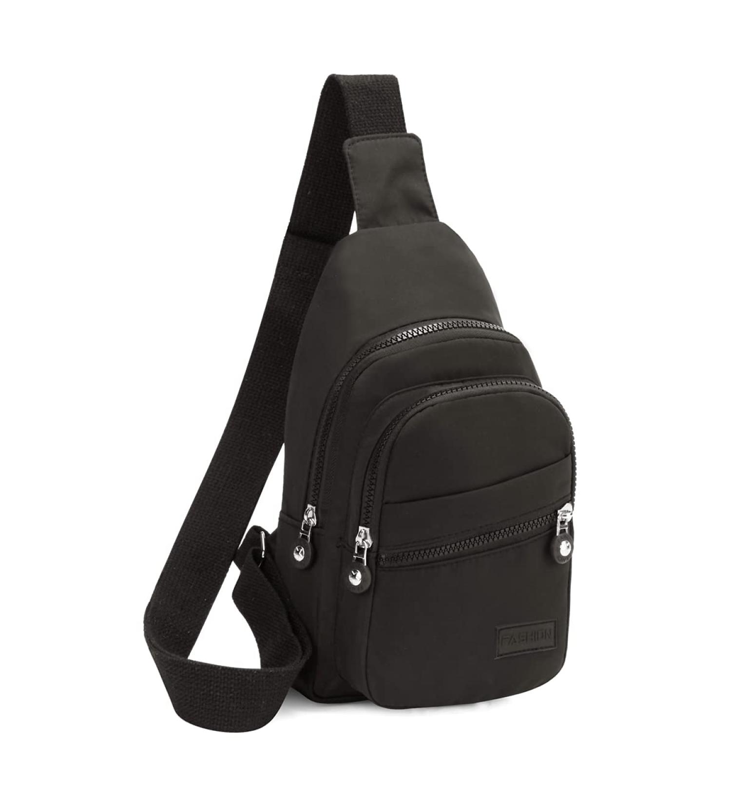 EVANCARY Women's Small Black Sling Backpack for Travel & Running - Buy Online on GoSupps.com