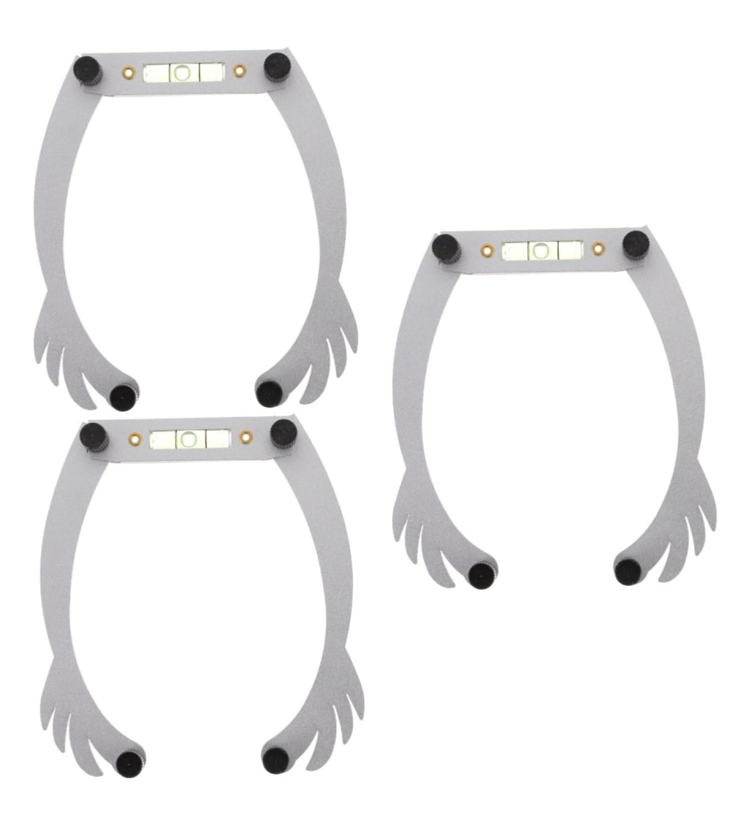 Beavorty 3pcs white outfit eye brow shaping kit eyebrow ruler mapping eyebrow line aluminum alloy - Buy Online on GoSupps.com