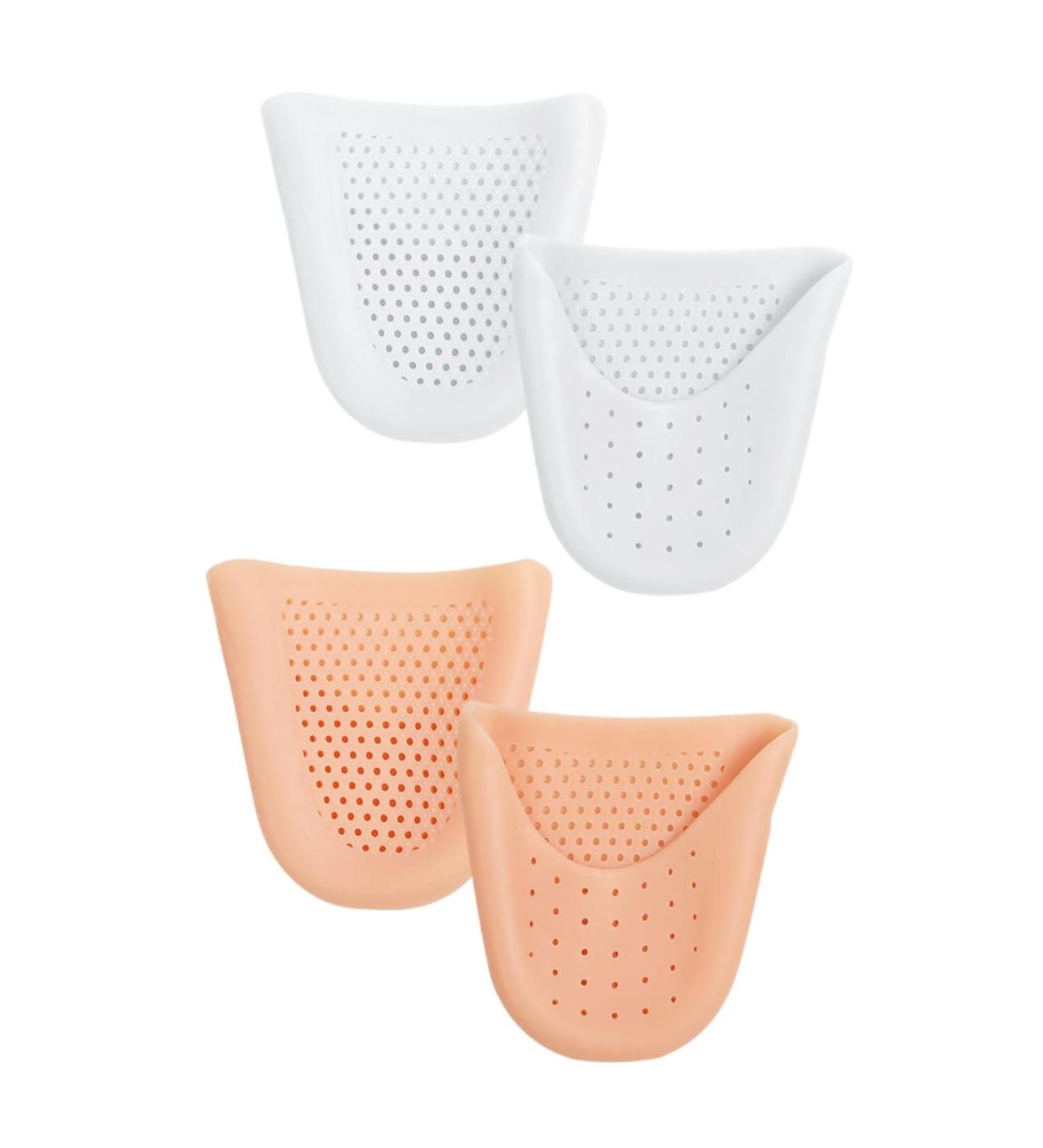 Gleavi 2 Pairs Toe Sleeve Silicone Socks - Women's Comfy Shoes Protector for Pointe Ballet Slipper - Toe Caps, Guards & Protectors - Assorted Colors - 9X7CM - Buy Online on GoSupps.com