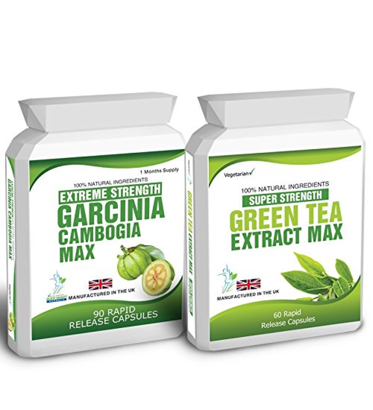 90 Garcinia Cambogia & Green Tea Extract Weight Loss Pills + Free Dieting Tips - Buy Online on GoSupps.com