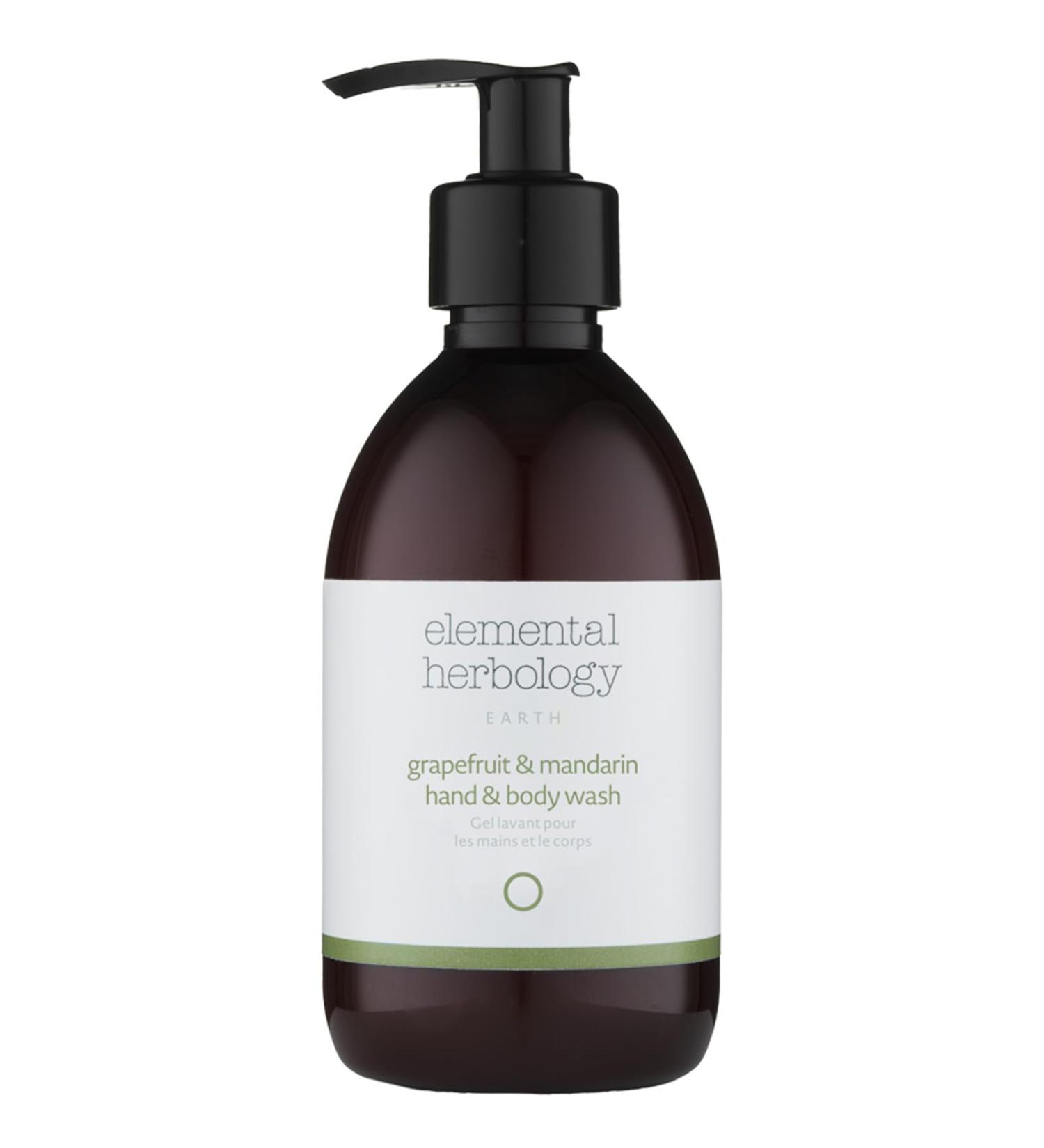 Elemental Herbology Grapefruit & Mandarin Hand & Body Wash - Revitalizing Citrus Body Wash with Essential Oils - Cruelty Free & International Shipping - Buy Online on GoSupps.com