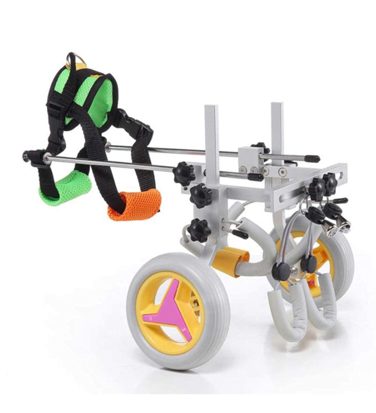Dog Wheelchair for Hind Legs Rehabilitation Pet Wheelchair for Handicapped Animal Exercise Wheels for Disabled Cat/Dog/Pet (4-9kg) - Buy Online on GoSupps.com