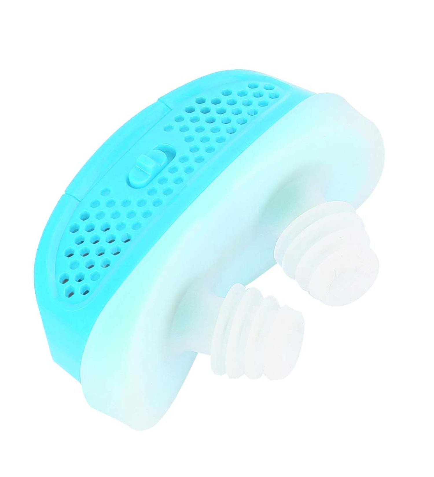 Professional Electric Anti Snoring Device for Deep Sleep - Natural Breathing Solution (Blue) - Buy Online on GoSupps.com