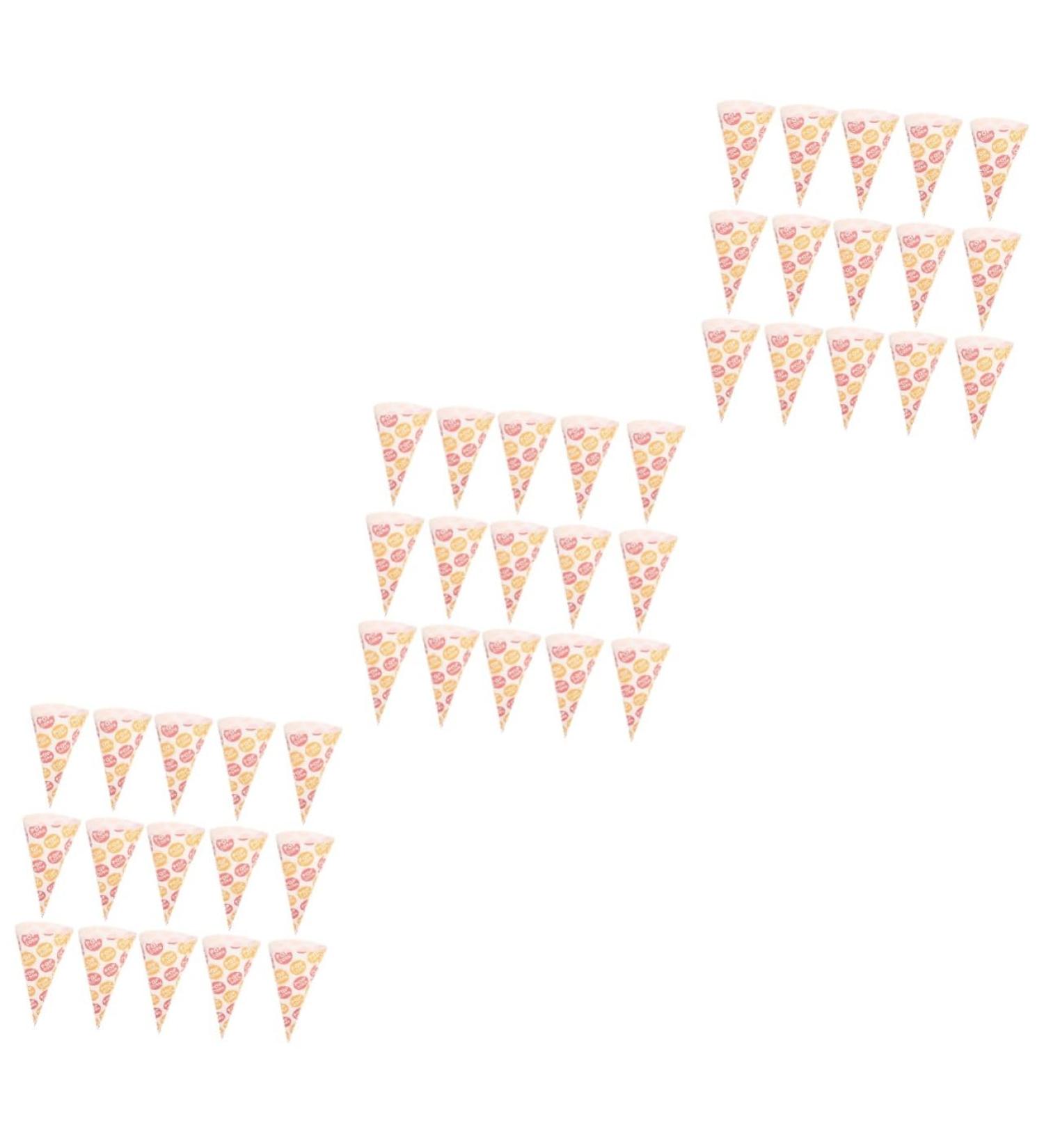 Didiseaon 150 Pcs Popcorn Bag Candy Treat Cone Bags Kids Cone Bags Clear Packing Bags Snacks Cookies Snack Bags Halloween Goodie Bags Popcorn Cone Bags Child Disposable Biscuit Paper - Buy Online on GoSupps.com