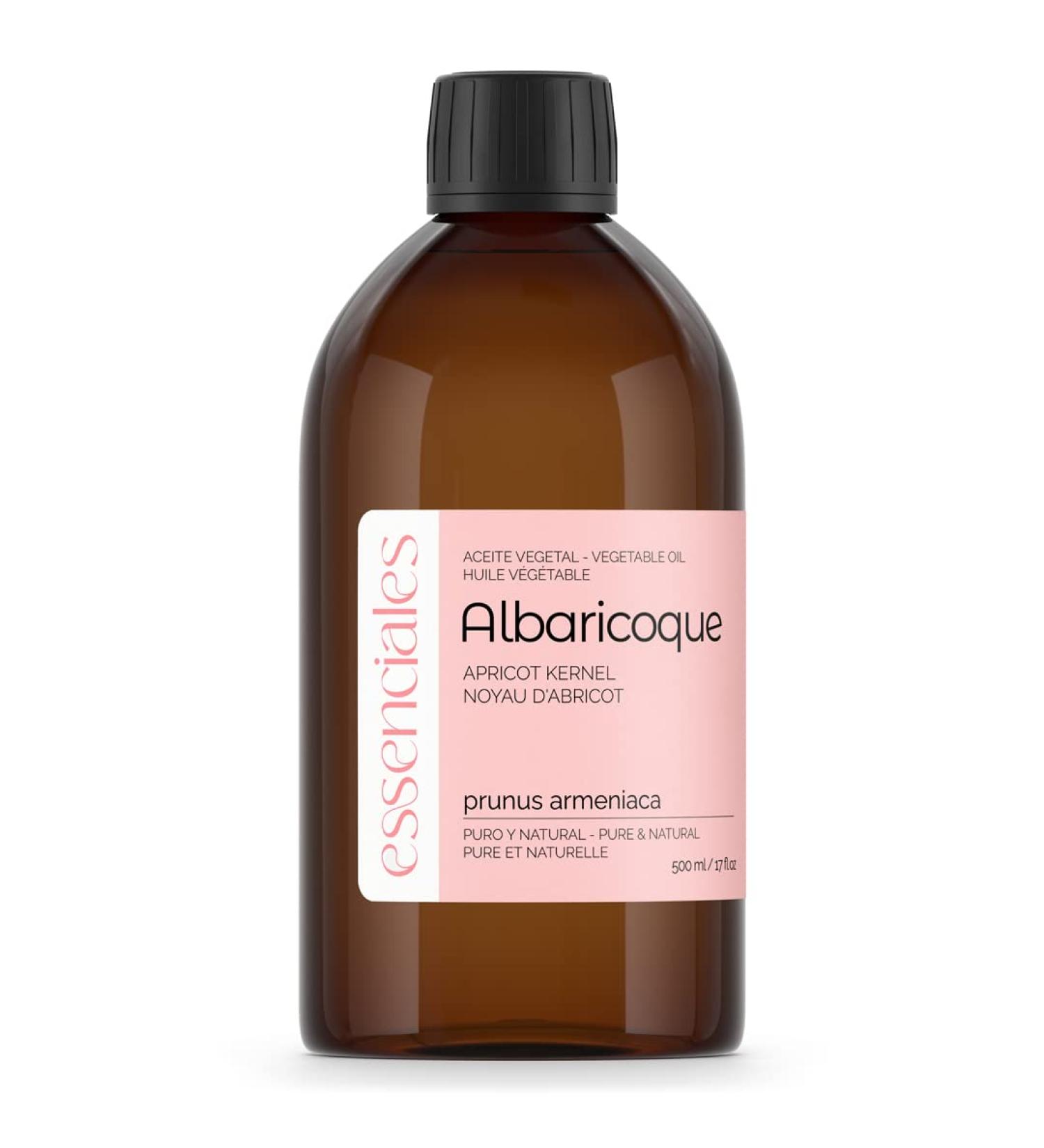  Essenciales Essenciales - Apricot Vegetable Oil 100% Pure and Natural 500ml | Prunus Armeniaca Vegetable Oil 1st Cold Pressure - Buy Online on GoSupps.com