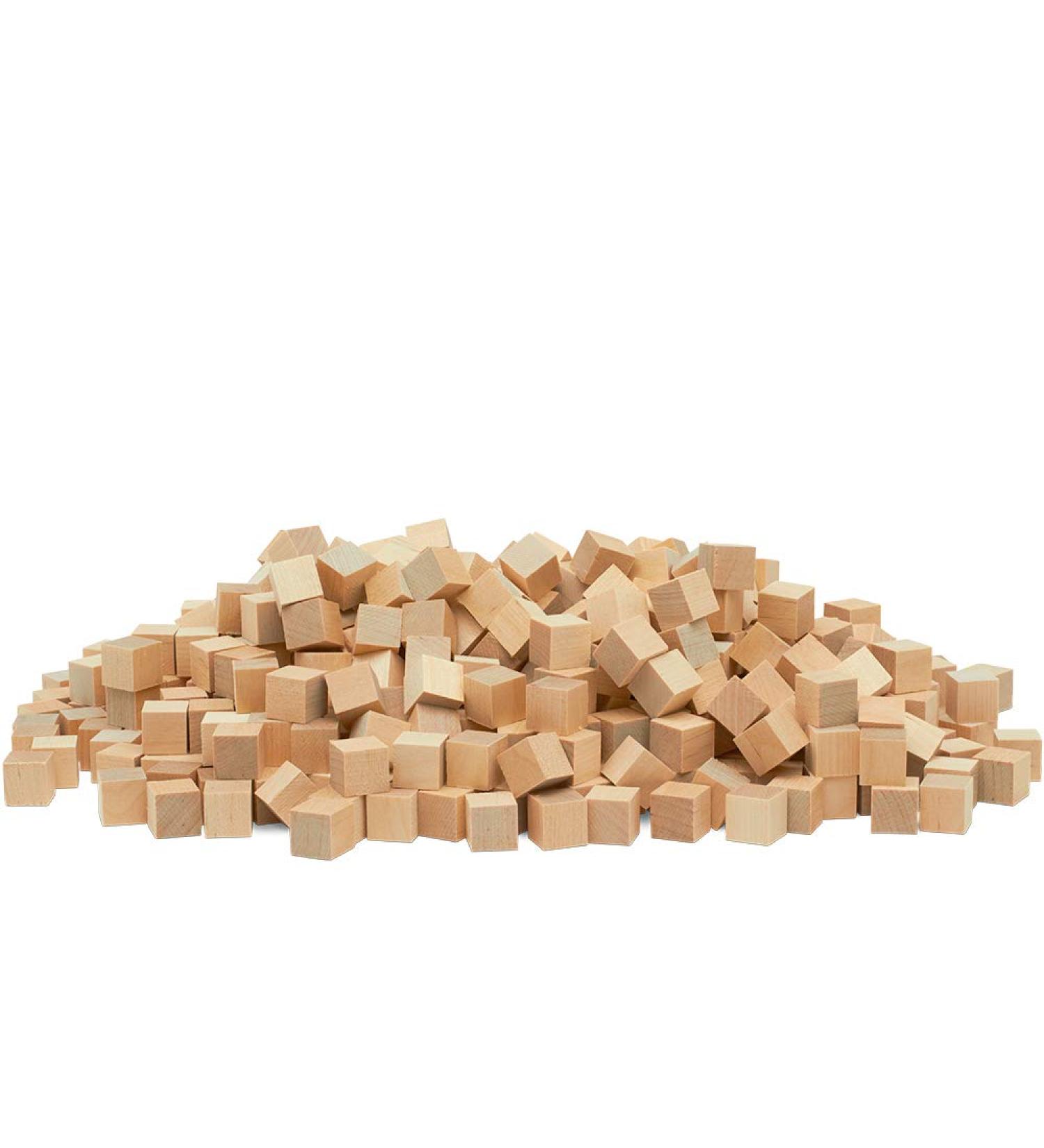 100 Pack 1/2 Unfinished Wooden Blocks for Crafts & DIY Home Decor by Woodpeckers - Buy Online on GoSupps.com