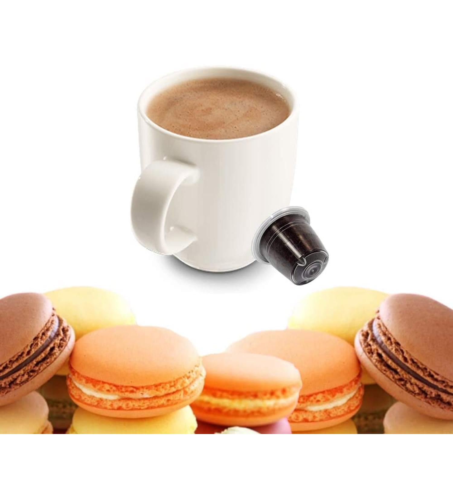 KICKKICK 50 Coffee Capsules Compatible with Nespresso Almond Macaron MADE IN ITALY Flavored Soluble Drink for Nespresso Coffee Machine - Buy Online on GoSupps.com