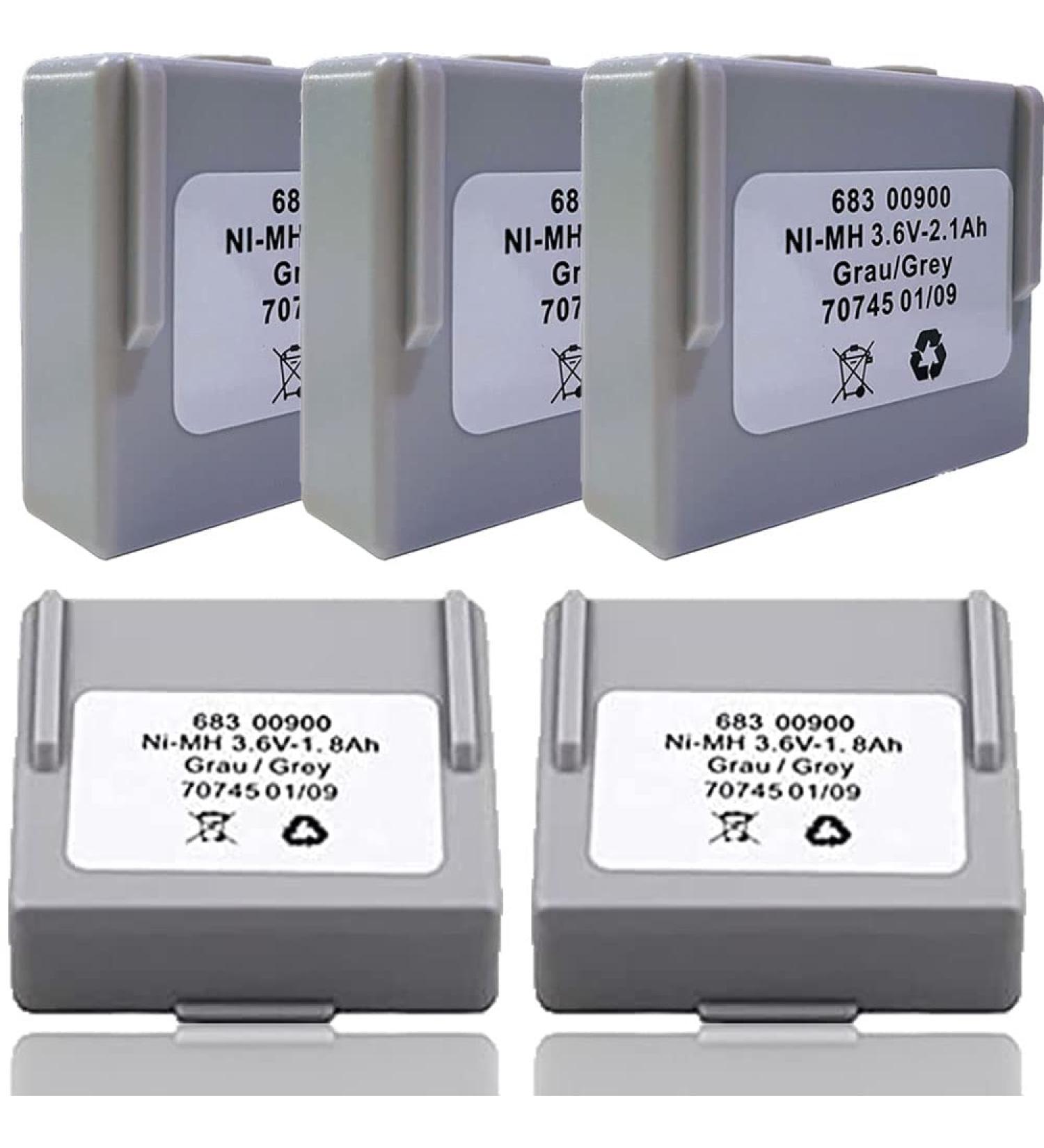 Buy 5-Pack 68300900 Rechargeable 3.6V 2100mAh Ni-MH Batteries for HETRONIC Remote Control - International Shipping Available - Buy Online on GoSupps.com
