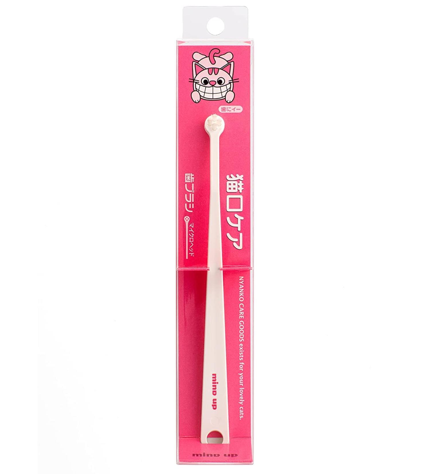 Mind Up Toothbrush Micro Head for Cats - Made in Japan by Nyanko Care - Buy Online on GoSupps.com