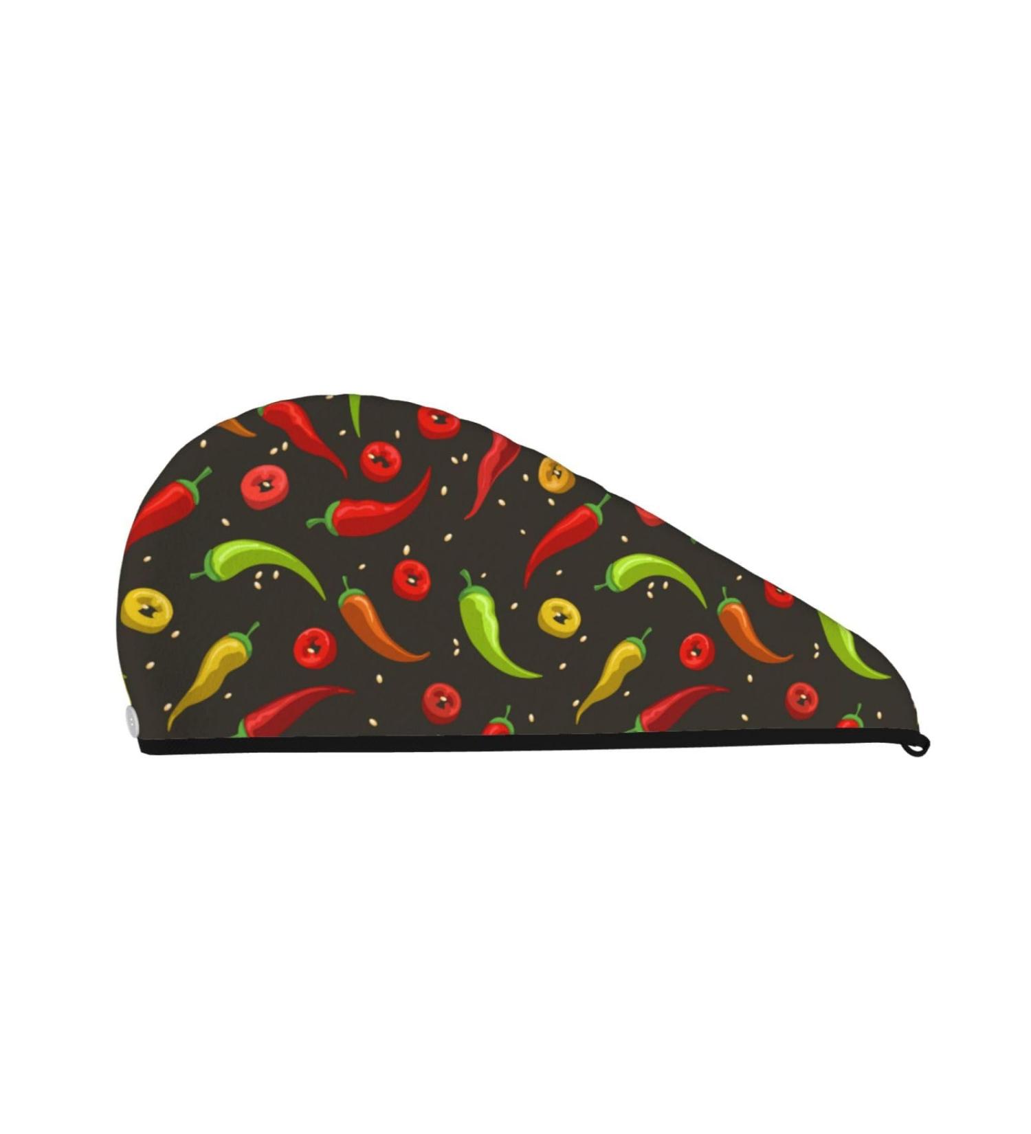 Hair Towel Wrap | Quick Dry Hair Turban with Button | Hair Drying Towel for Easy Fast Hair Care (Chili2 - Buy Online on GoSupps.com