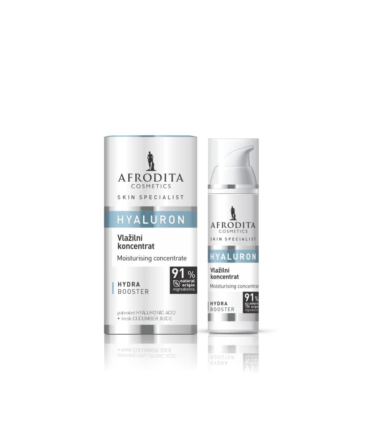  Afrodita Cosmetics SKIN SPECIALIST Hyaluron Moisturizing Concentrate 30ml for Dehydrated Skin for All Skin Types 91% Natural Ingredients 0% Paraffin Silicone & Dyes - Buy Online on GoSupps.com