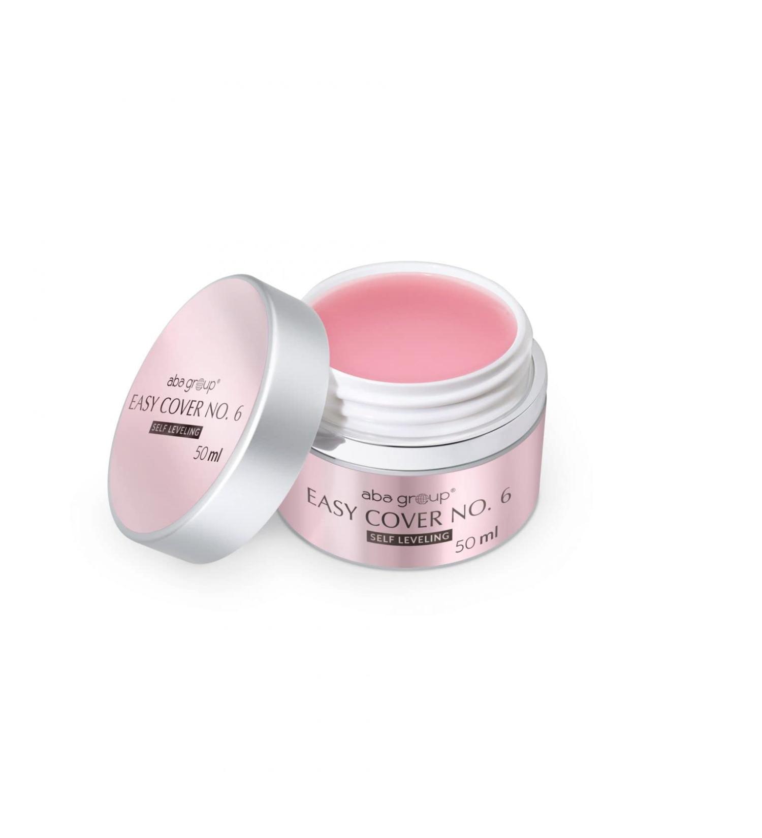 Easy Cover Self Leveling Gel ABA Group 50ml - Self -leveling gel nail gel UV LED gel for nails nail design camouflage assembly gel for gel nails sealing gel for gel nails (No. 6)