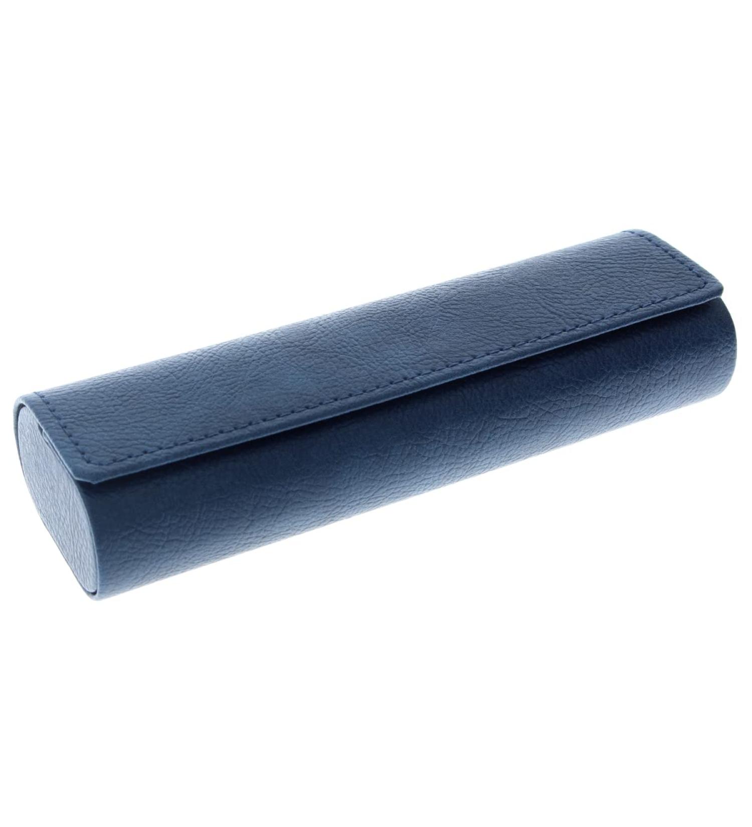 Pretty glasses case "CORDOBA" with magnetic closure in dark blue