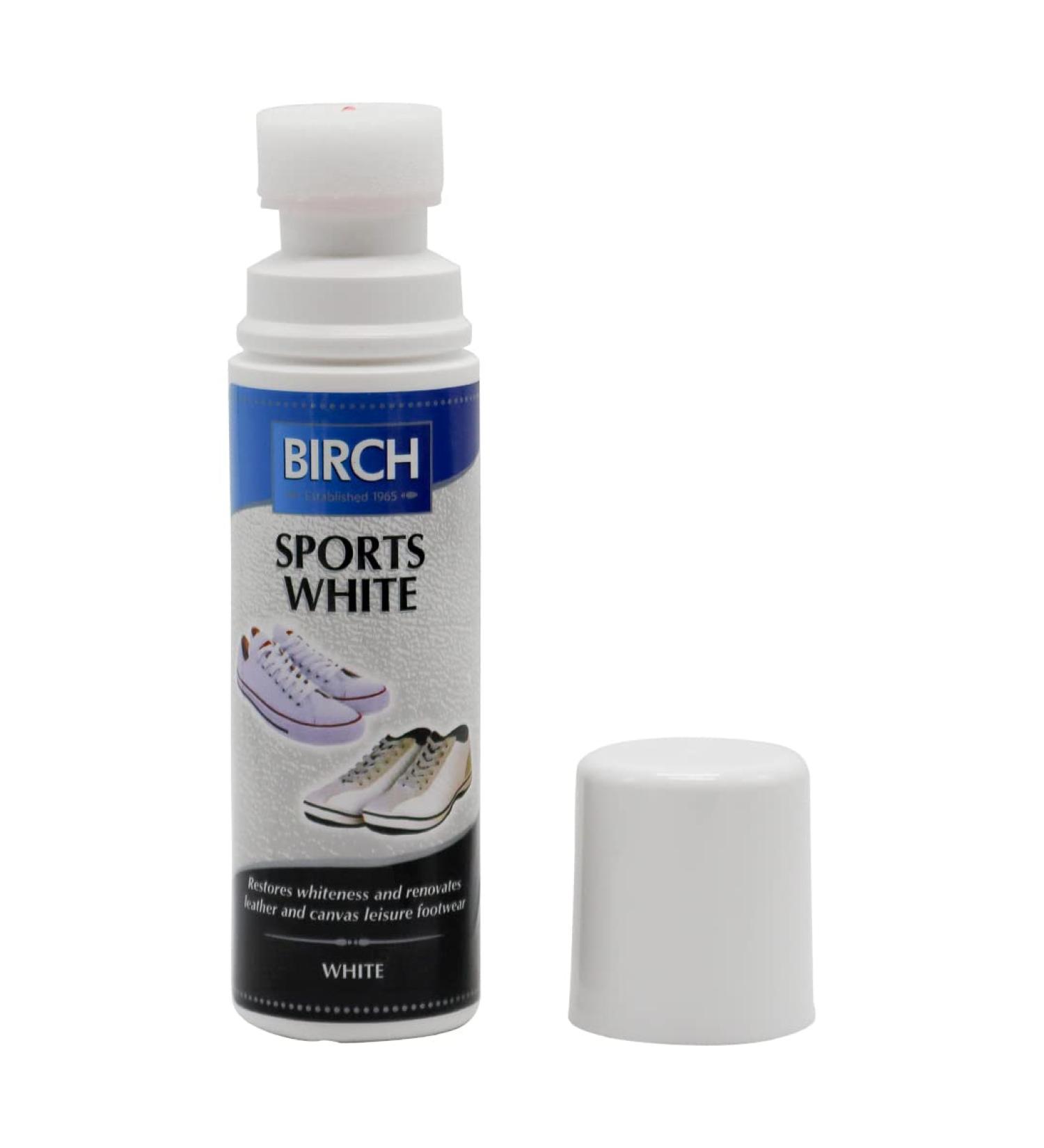 Birch Sports Leather Canvas Shoe Whitener Cleaner - 75ml | Clean and Whiten Shoes, Trainers, Boots, Sneakers - Buy Online on GoSupps.com