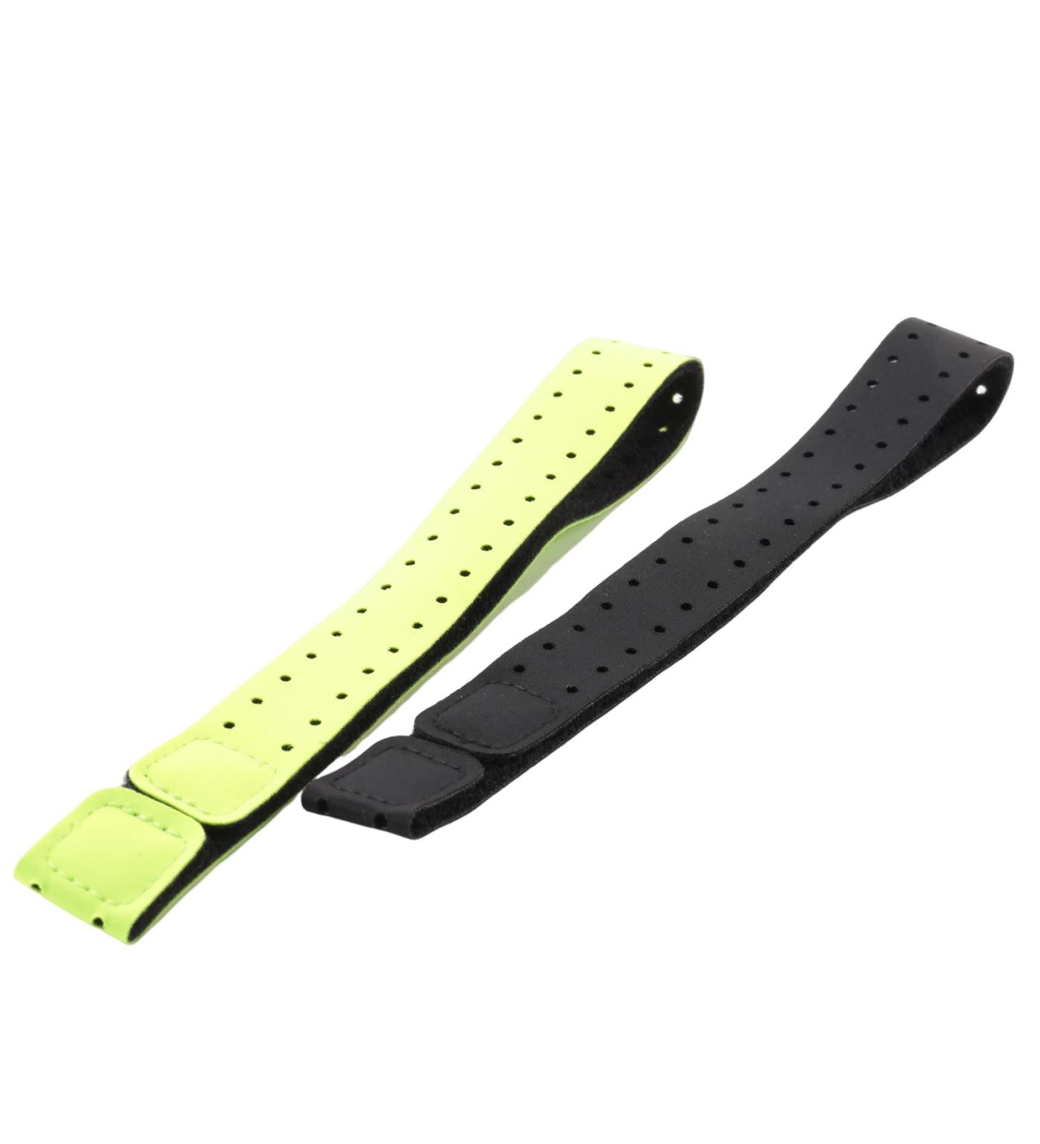 Fivetwofive Adjustable Breathable Replacement Bracelet Set - Soft Black & Green for Heart Rate Monitor - Buy Online on GoSupps.com