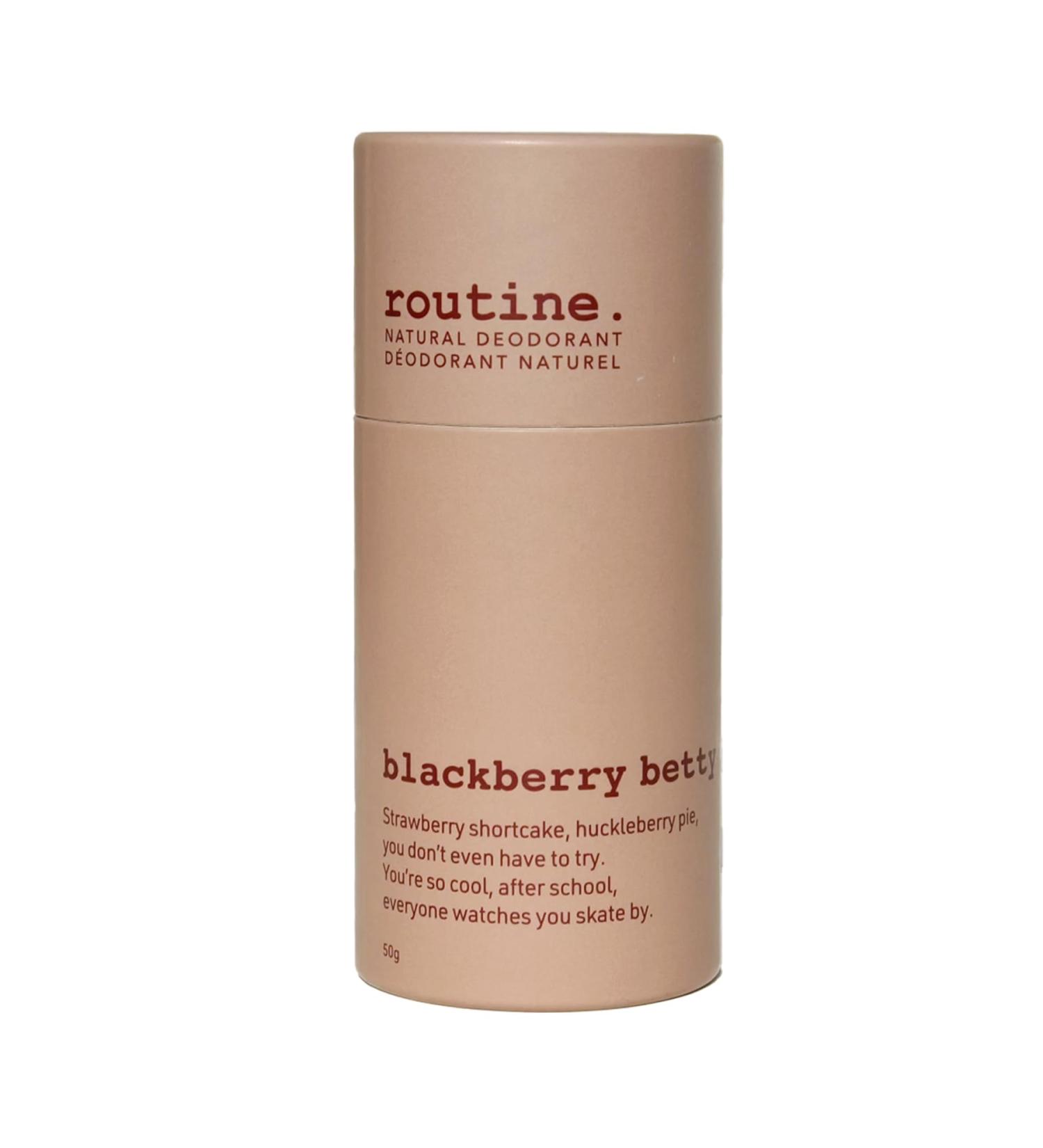 Routine Natural Deodorant Blackberry Betty Stick 1.7oz - Aluminum Free Natural Deodorant for Men & Women - Buy Online on GoSupps.com
