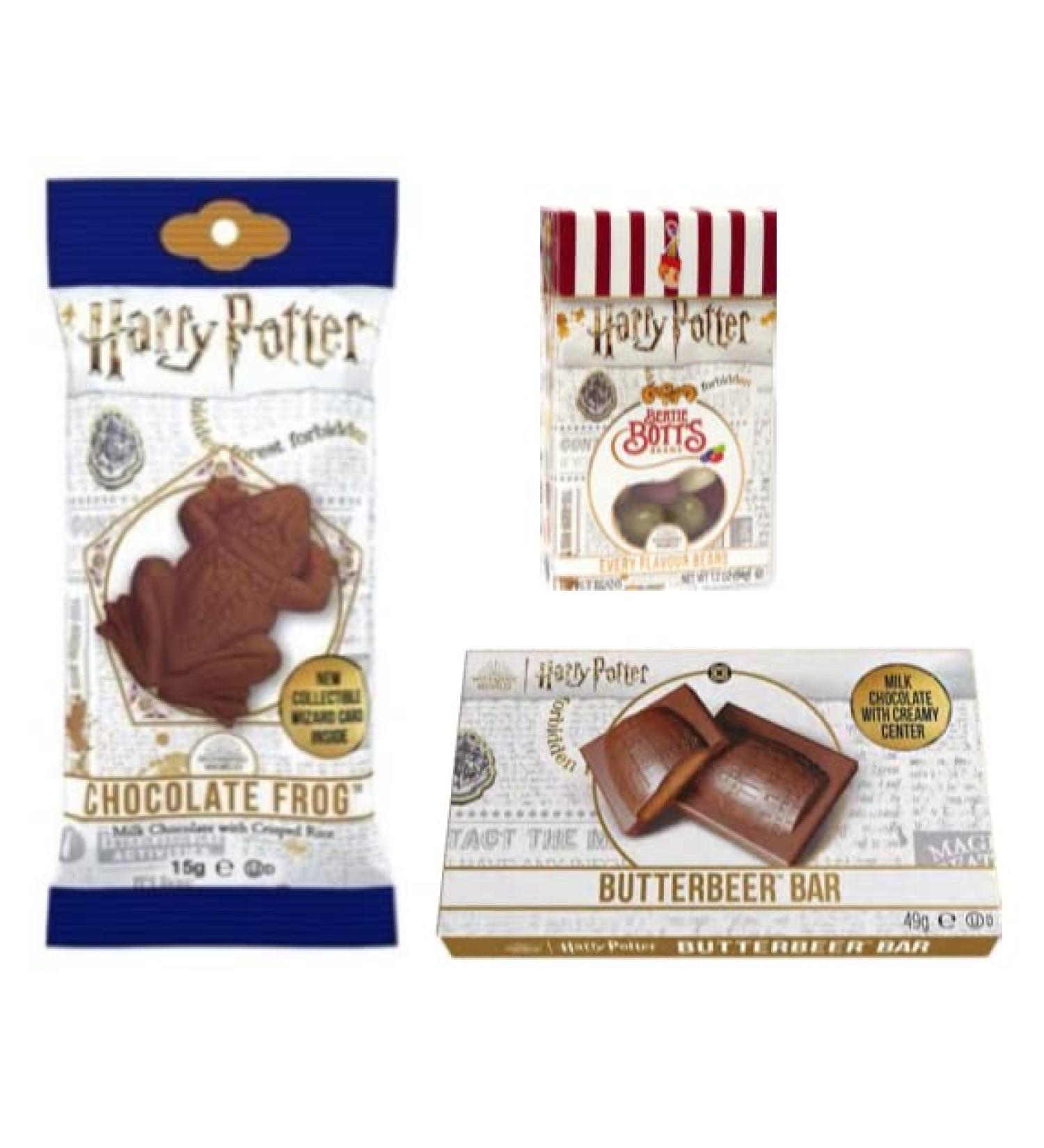 Harry Potter Bertie Bott's Every Flavor Beans Chocolate Frog & Butterbeer Bars - International Shipping Available - Buy Online on GoSupps.com