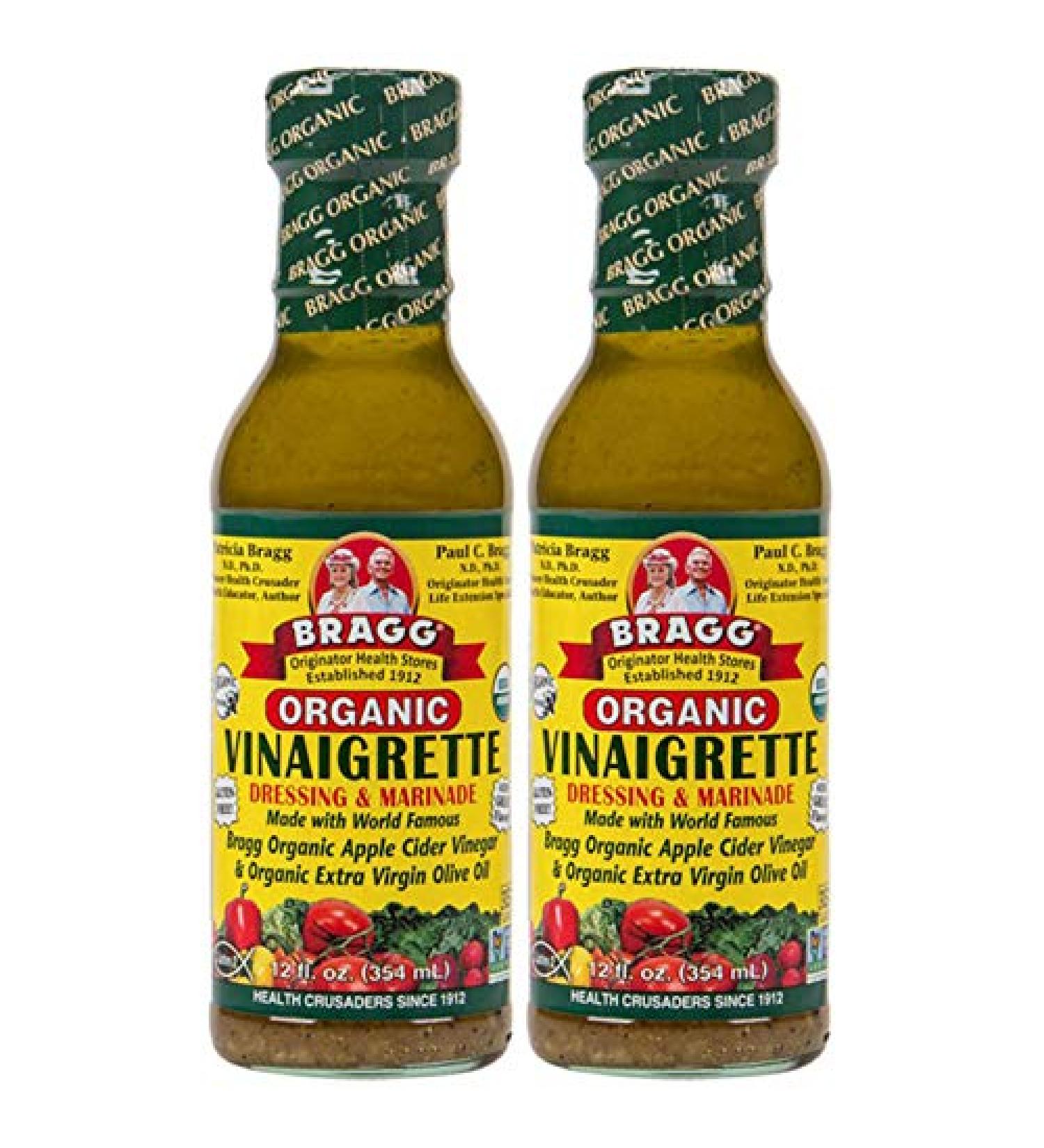 Bragg Dressing & Marinade Vinaigrette Organic 12 oz (Pack of 2)