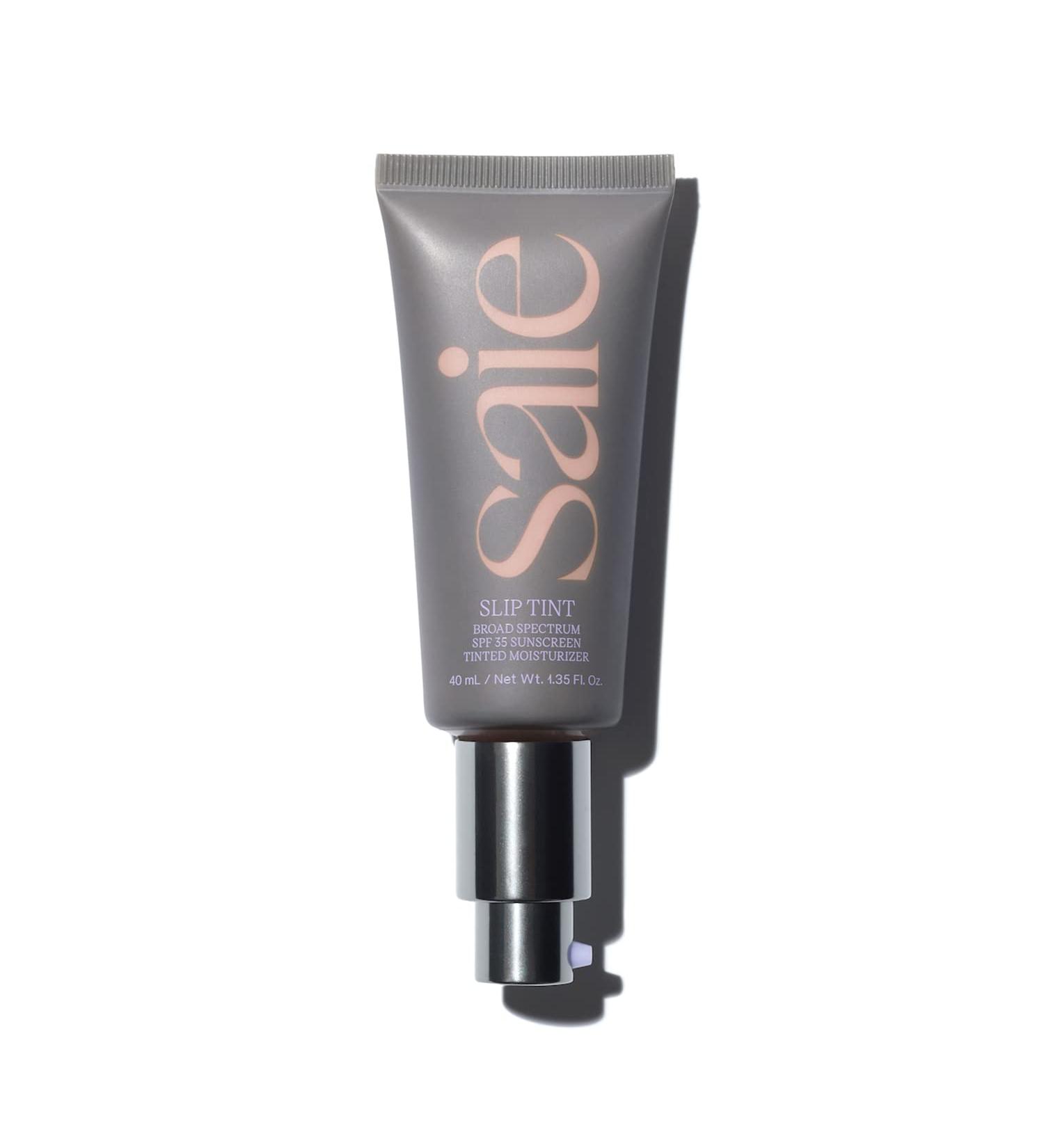 Saie Slip Tint SPF 35 Tinted Moisturizer - Light Coverage + Zinc Oxide Sunscreen - Shade One (1.35 oz) - Buy Online on GoSupps.com