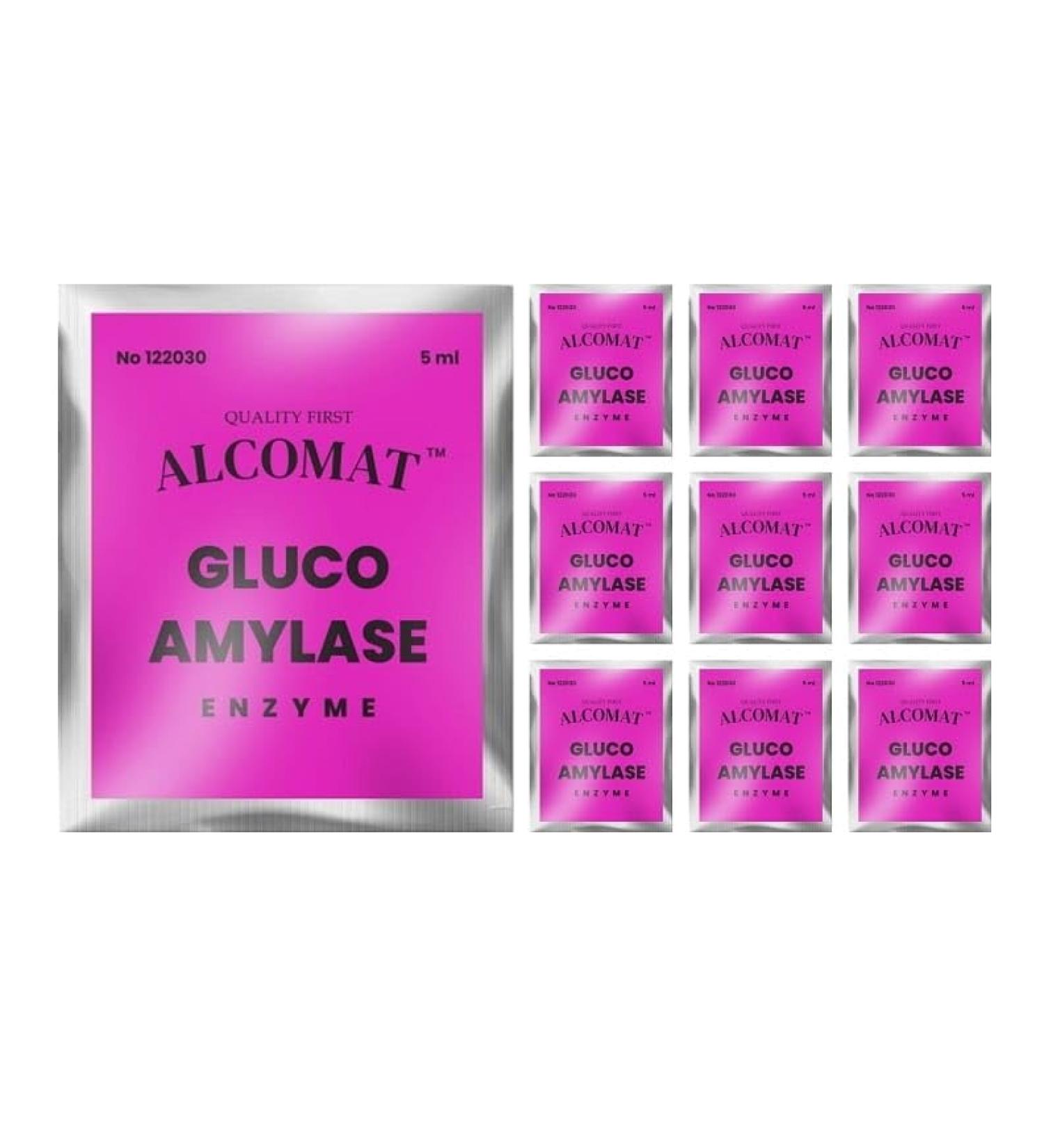 Buy Alcomat GLUCOAMYLASE Enzymes for Alcohol Fermentation | Saccharification Aid | 5ml | 10 Pack | International Shipping - Buy Online on GoSupps.com