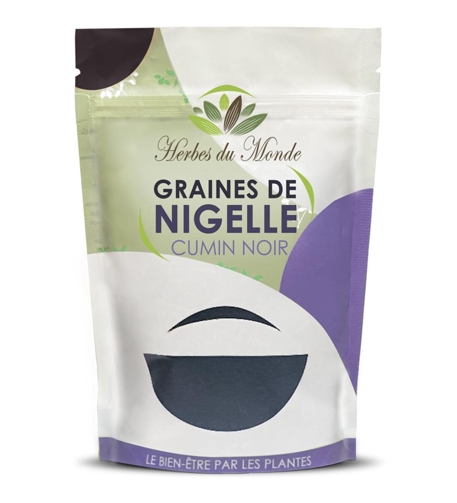 Herbes du Monde - Graine de Nigelle - Cumin noir - Nigella Sativa - Multiples bienfaits pour l'organisme - Naturelle et Authentique de haute qualit - 1 sachet de 200g - Buy Online on GoSupps.com