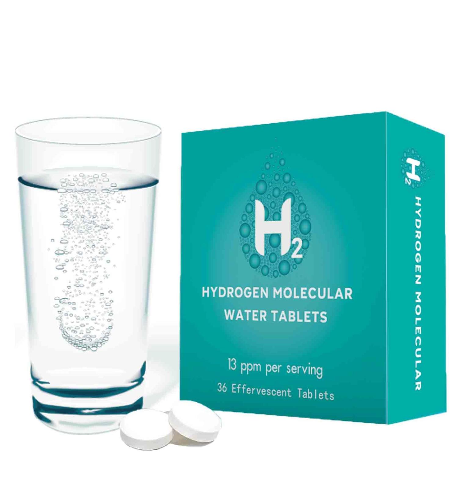 Hydrogen Water Tablets Molecular Hydrogen Tablet for Drinking Water with Magnesium | Highest Concentration H2 13 PPM | Energy Booster Enhance Performance & Recovery | 36 Tablets - Buy Online on GoSupps.com