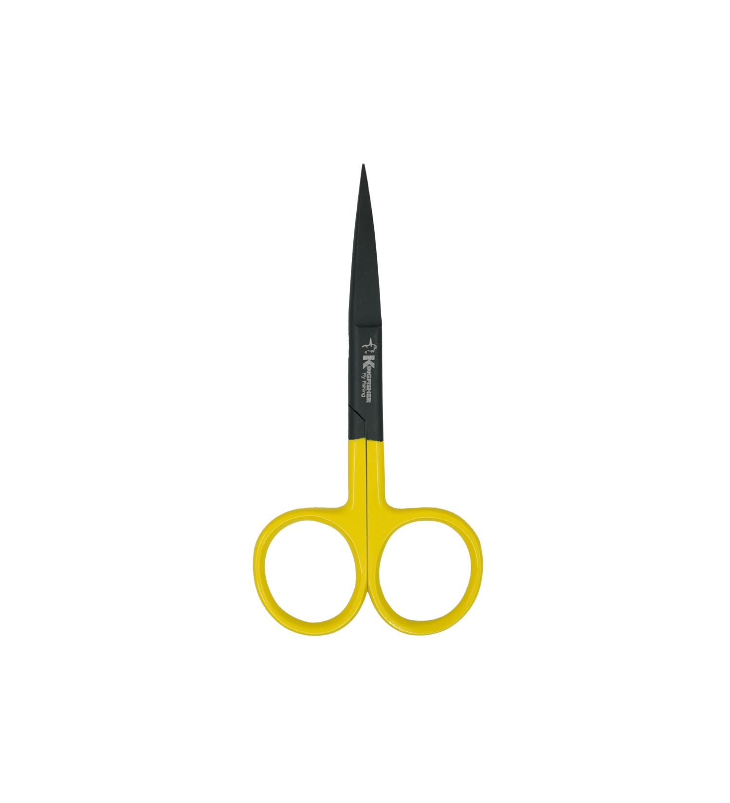 Fly Tying Hair Scissors 4.5 Inch Yellow - Straight - Buy Online on GoSupps.com