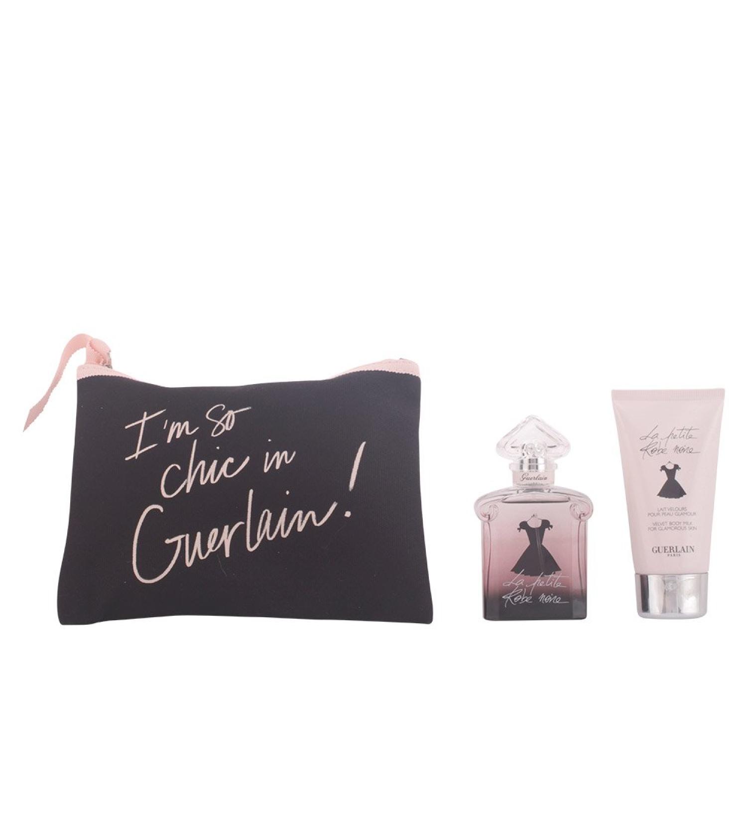 Guerlain La Petite Robe Noire Gift Set 1.7oz (50ml) EDP Spray + 2.5oz (75ml) Body Lotion + Bag