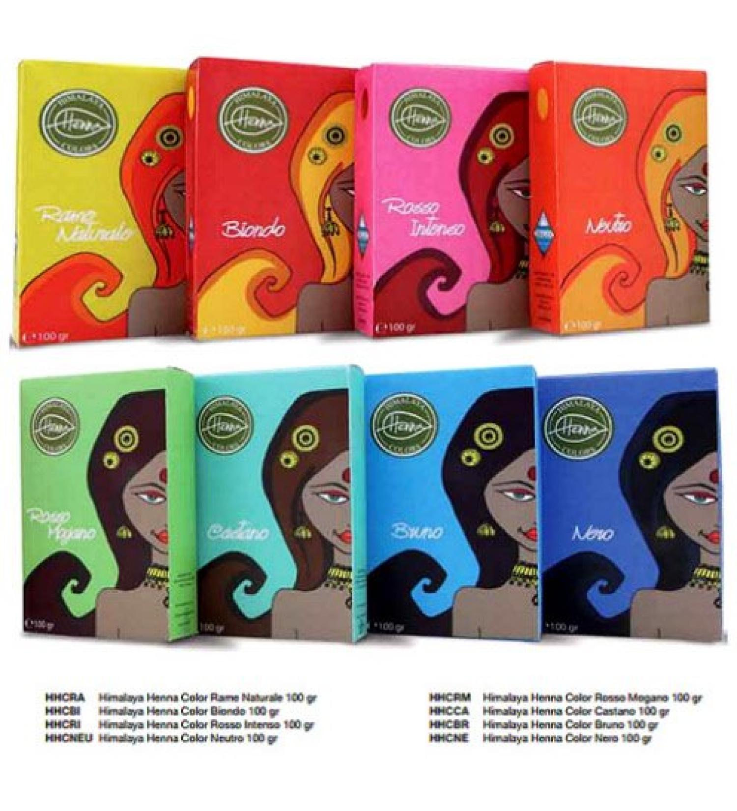 Himalaya Henna Colors Henn naturel pour cheveux 100 g Couleurs vari es ROSSO MOGANO noir