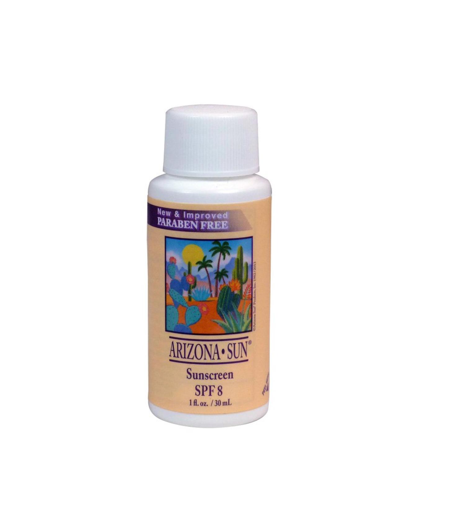 Arizona Sun Sunscreen SPF 8 1 oz A Sun Protection Sun Screen Lotion - Oil Free - Face and Body Sunblock Sun Block for Outdoors