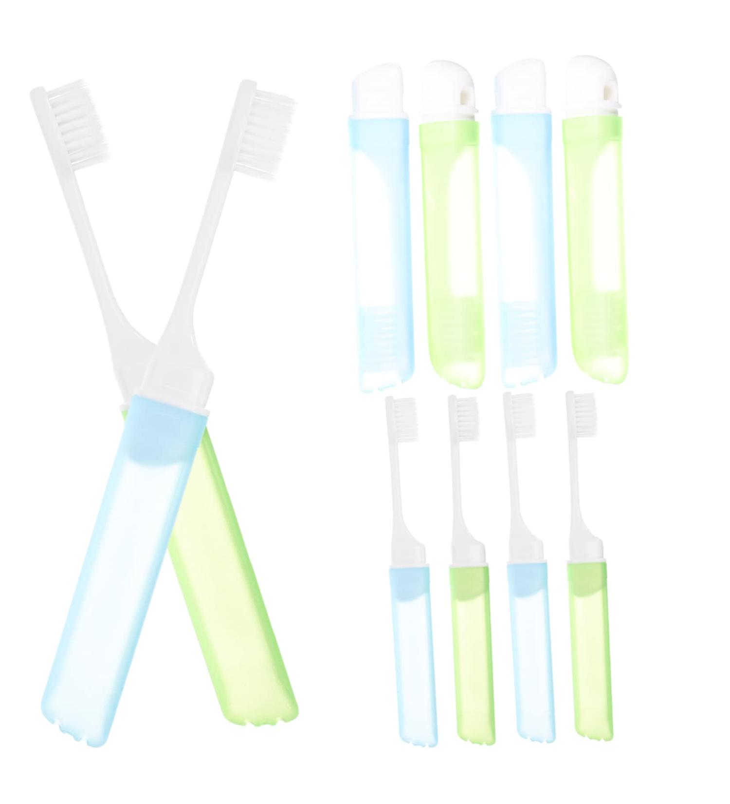 Healvian Portable Travel Toothbrush - Folding & Comfortable Maternity Essential | Perfect for Adults | Must-Have Travel Accessories - Buy Online on GoSupps.com