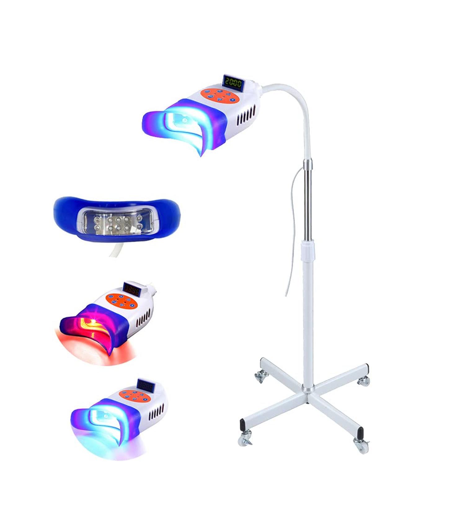 Fencia Teeth Whitening Light | Professional LED Dental Whitening Lamp | Cold Bleaching Accelerator | Oral Care Machine with Blue/Red Light System - Buy Online on GoSupps.com